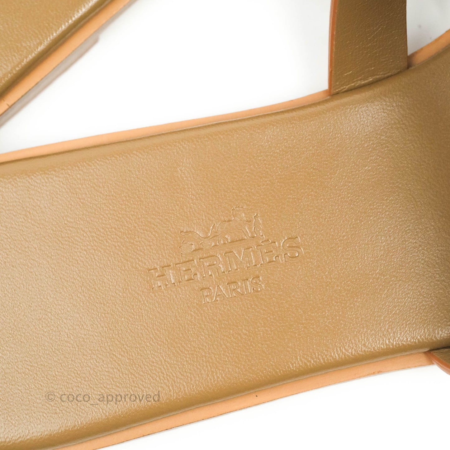 Hermès Calfskin Amore Sandals White Naturel Size 36.5