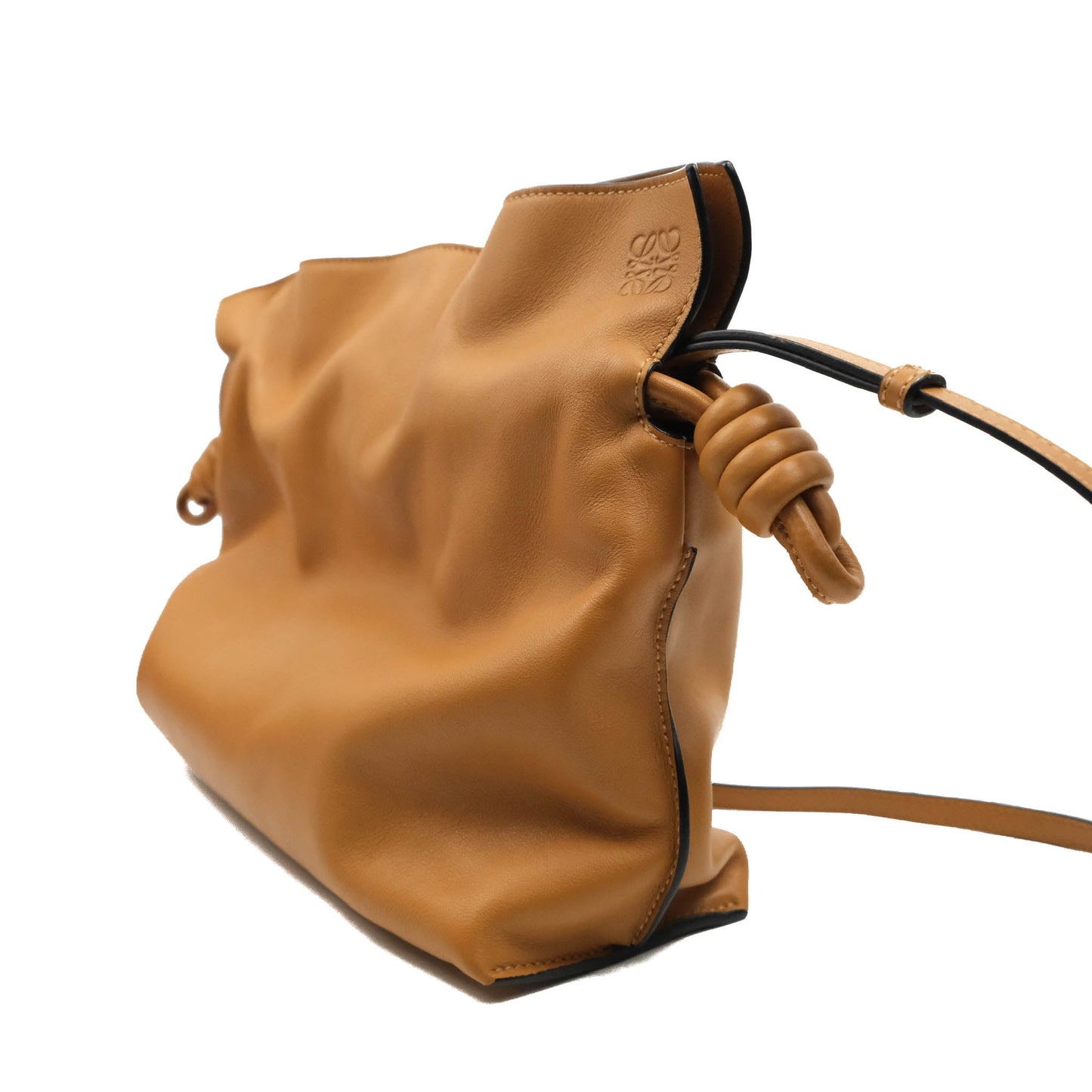 Loewe Nappa Flamenco Knot Clutch Warm Desert