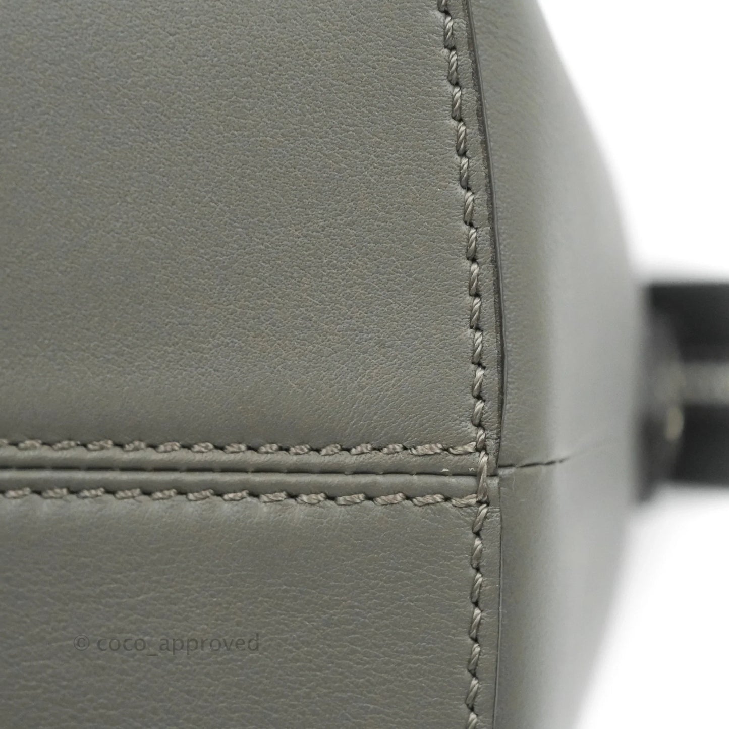 Fendi Medium By The Way Multicolour grey/Tan Grained Leather