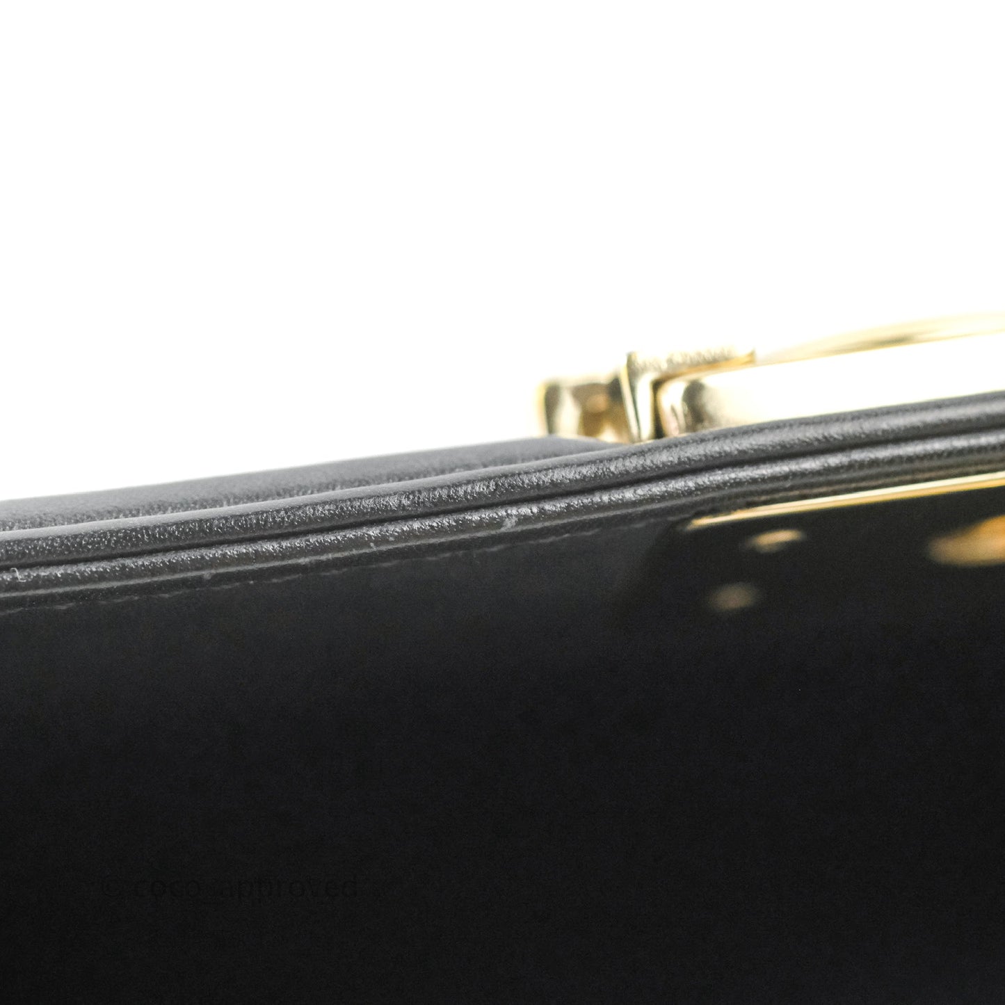 Chanel Chevron Medium Boy Black Calfskin Gold Hardware