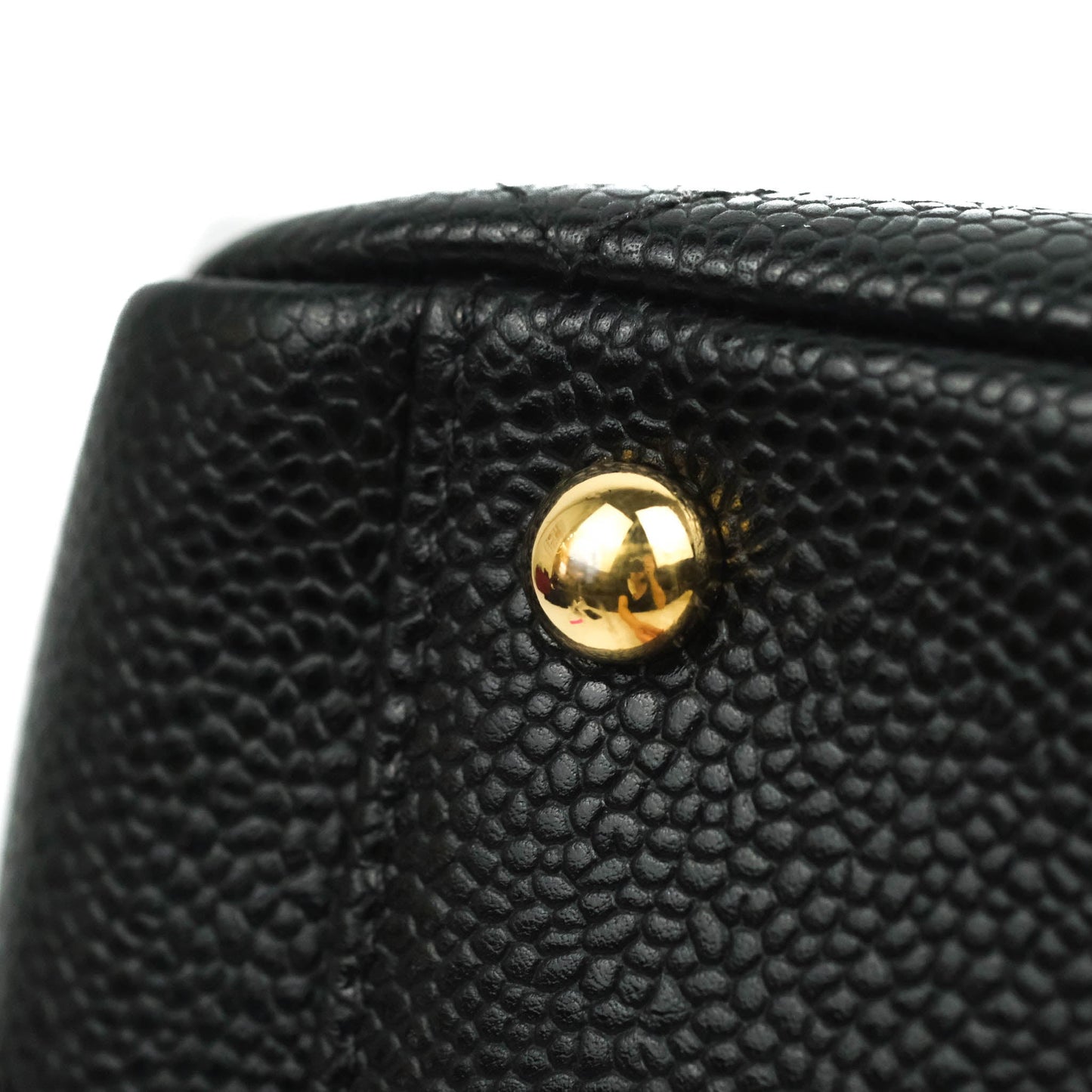 Chanel PTT Petite Timeless Shopping Tote Bag Black Caviar Gold Hardware