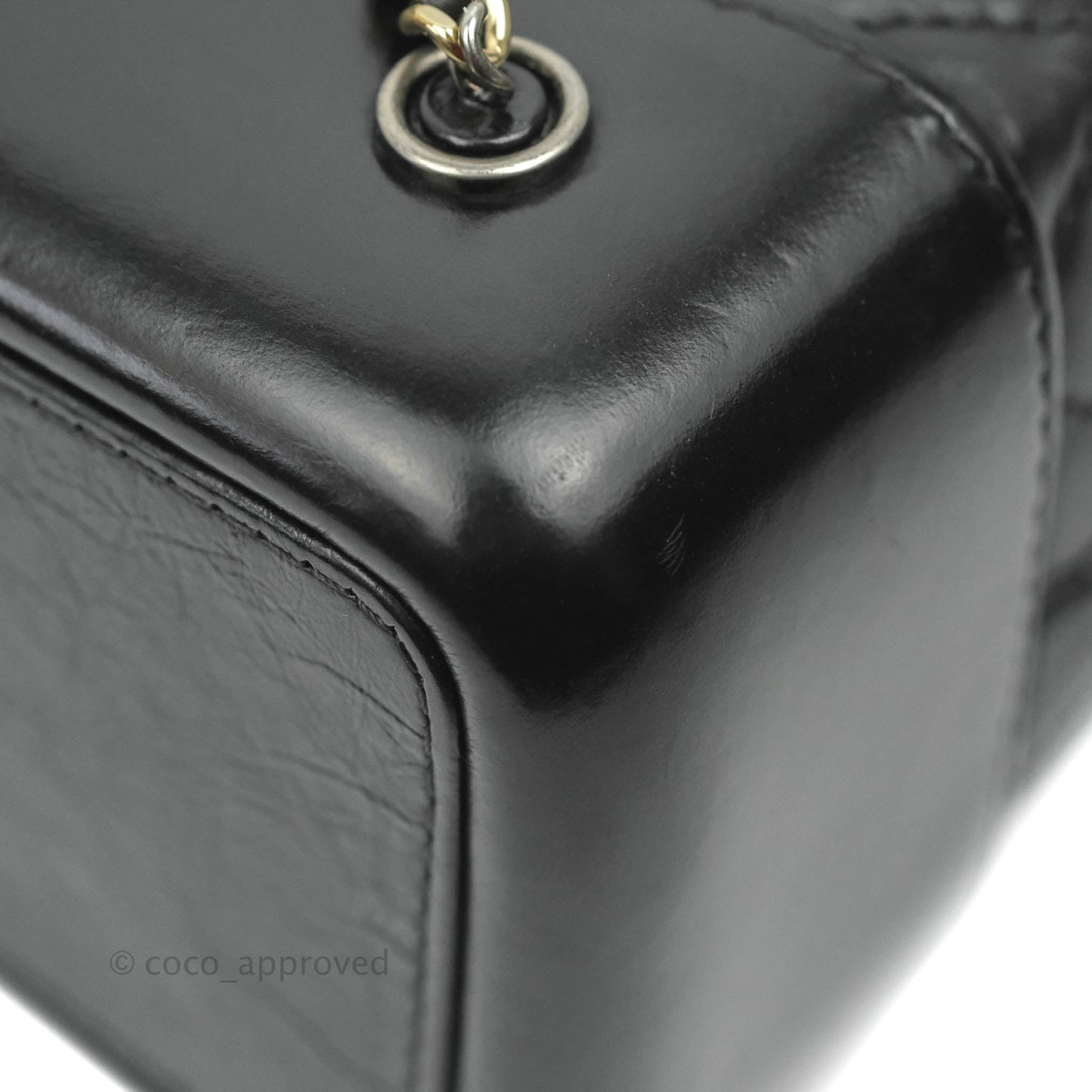 Chanel Small Gabrielle Backpack Black Aged Calfskin