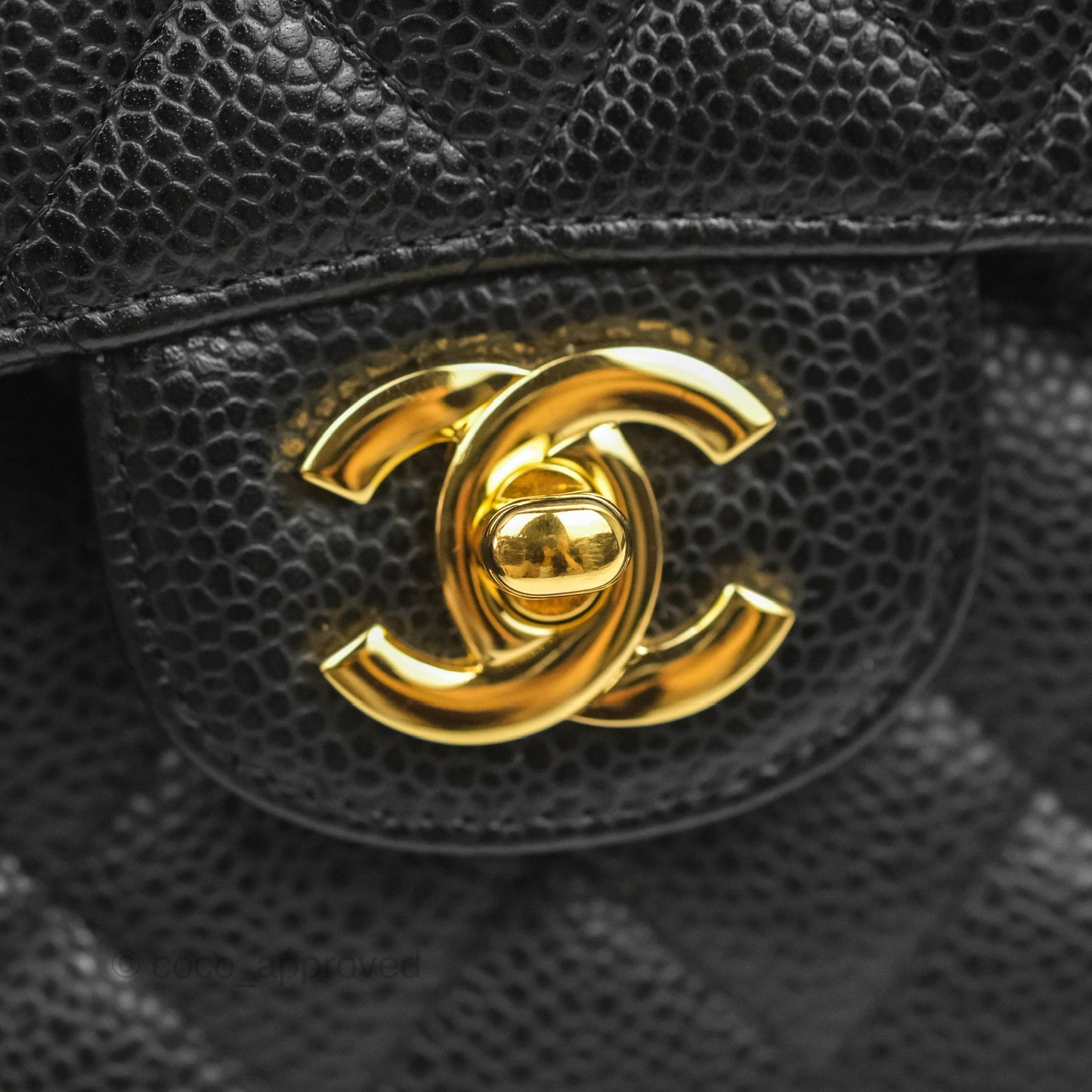 Chanel Small Classic Quilted Flap Black Caviar Gold Hardware