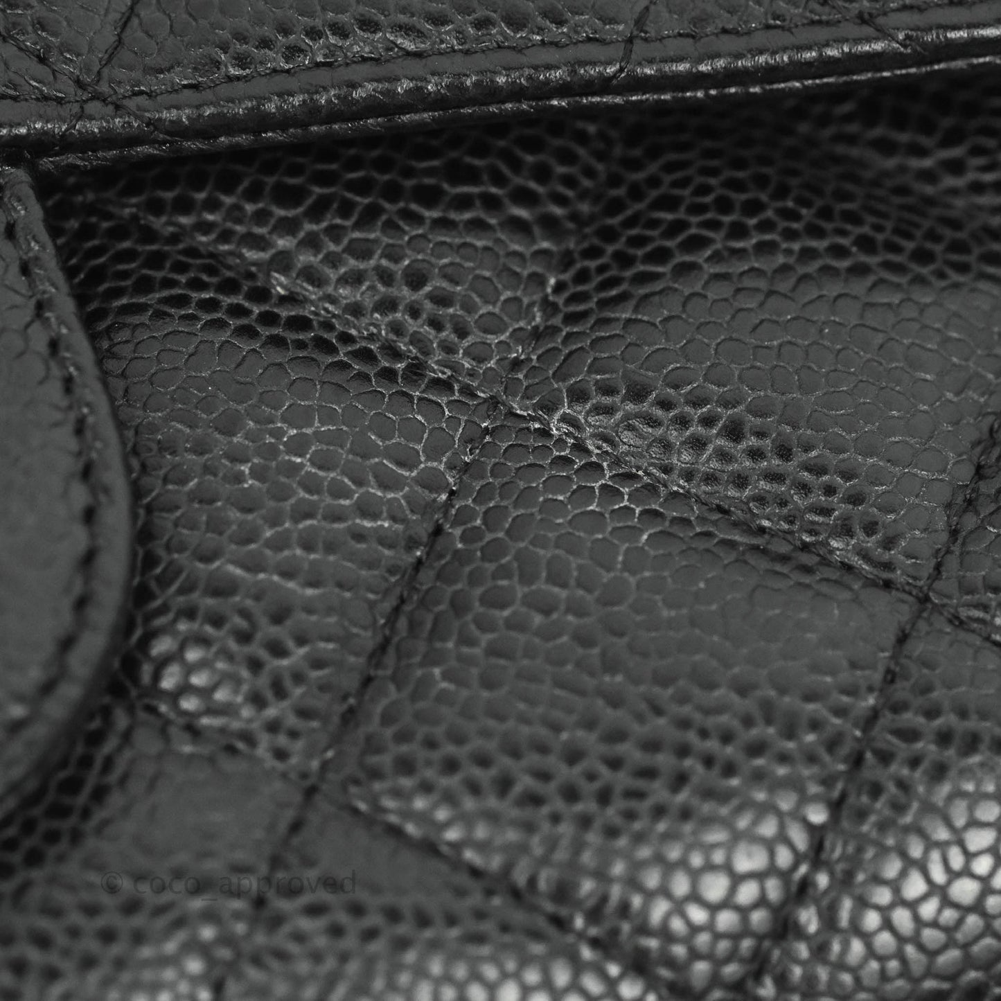 Chanel Jumbo Single Flap Black Caviar Gold Hardware