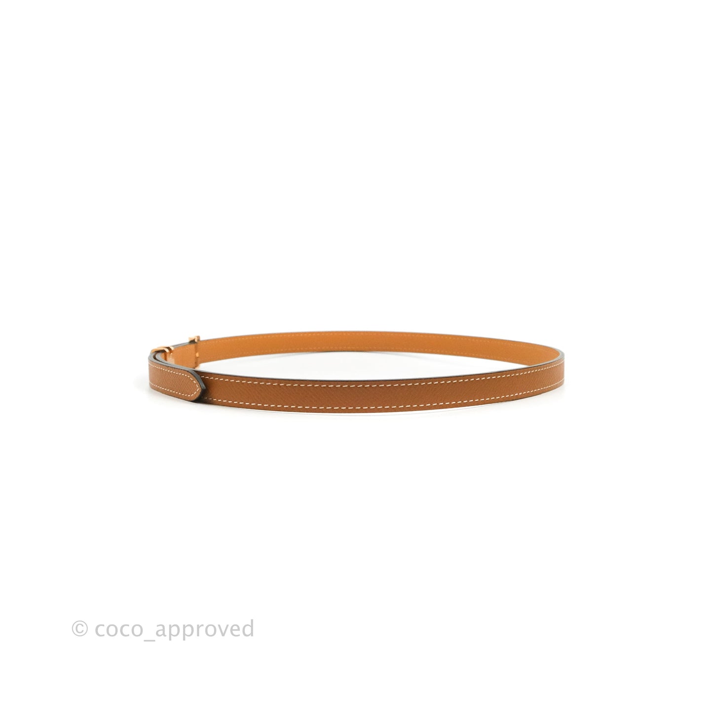 Hermes Pop H 15 Belt Epsom Gold Gold Hardware