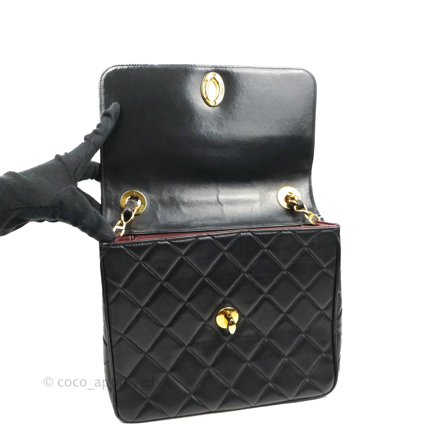 Chanel Quilted XL Vintage Black Lambskin Large 24K CC Bag