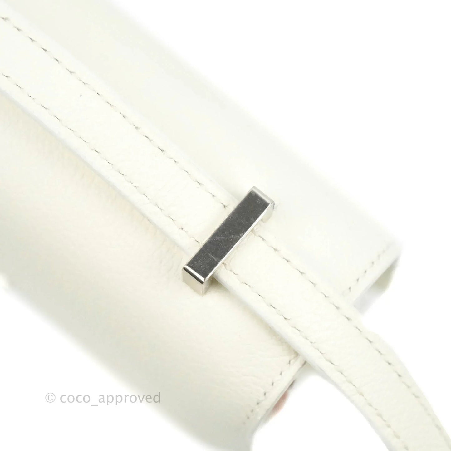 Hermès Constance HSS Mini 18cm White Evercolor Palladium Hardware