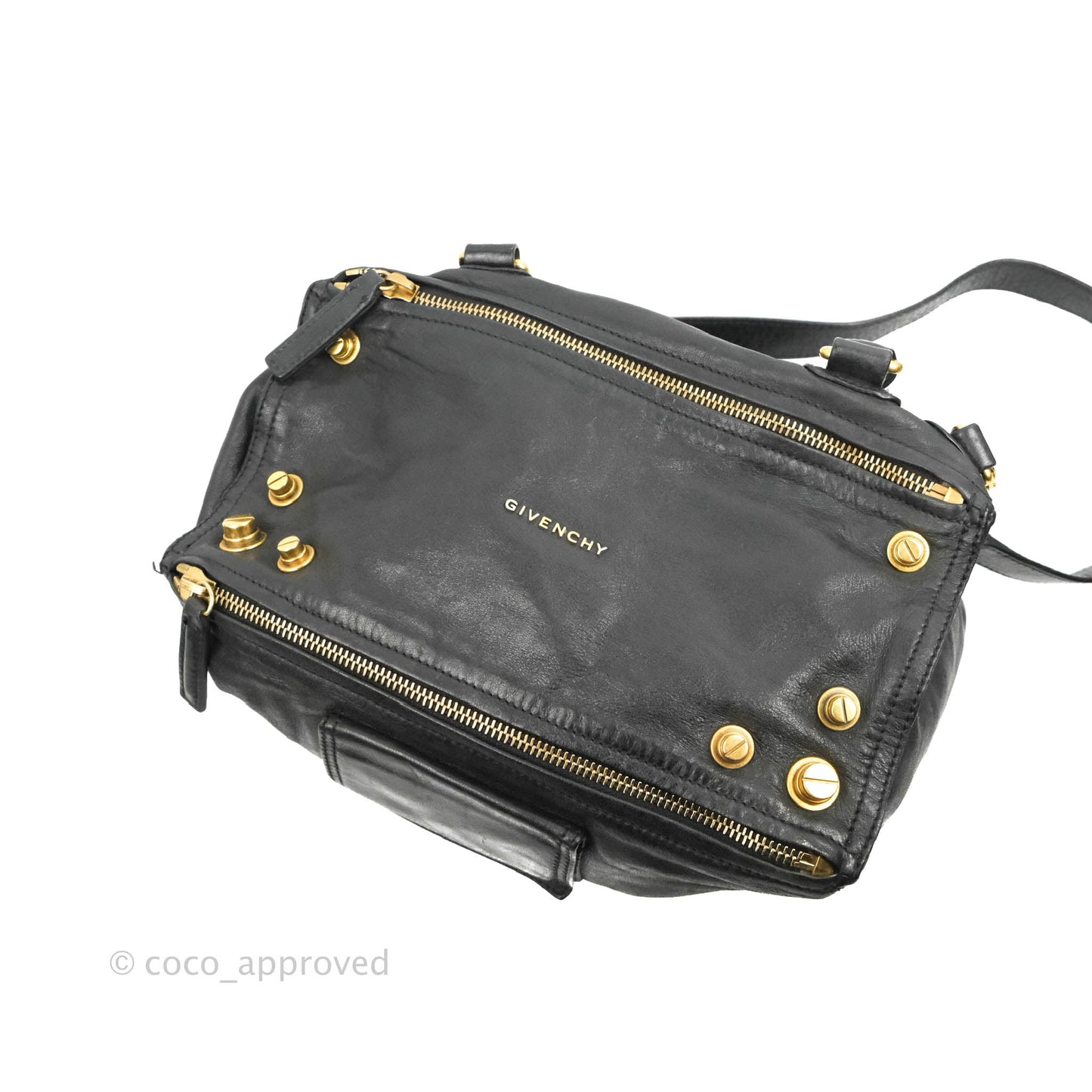 Givenchy Pandora Medium Black Leather Shoulder Bag