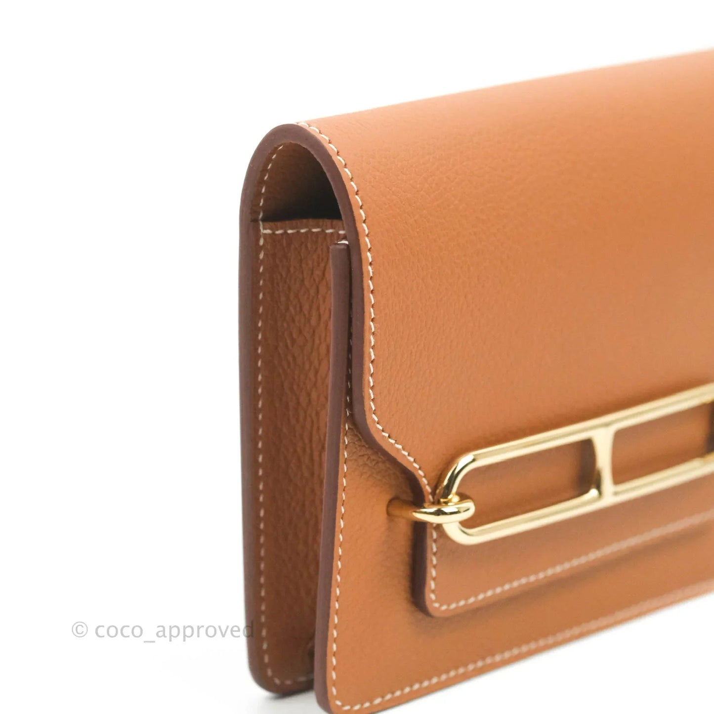 Hermès Roulis Slim Wallet Gold Gold Hardware