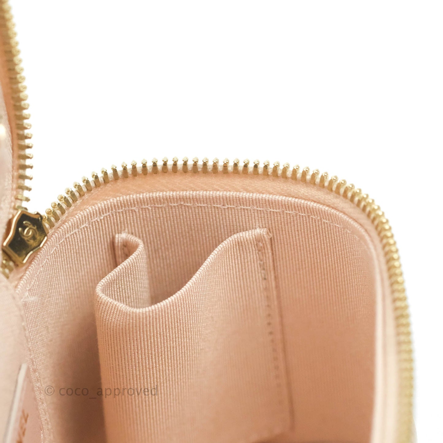 Chanel Classic Mini Vanity With Chain Light Pink Caviar Gold Hardware
