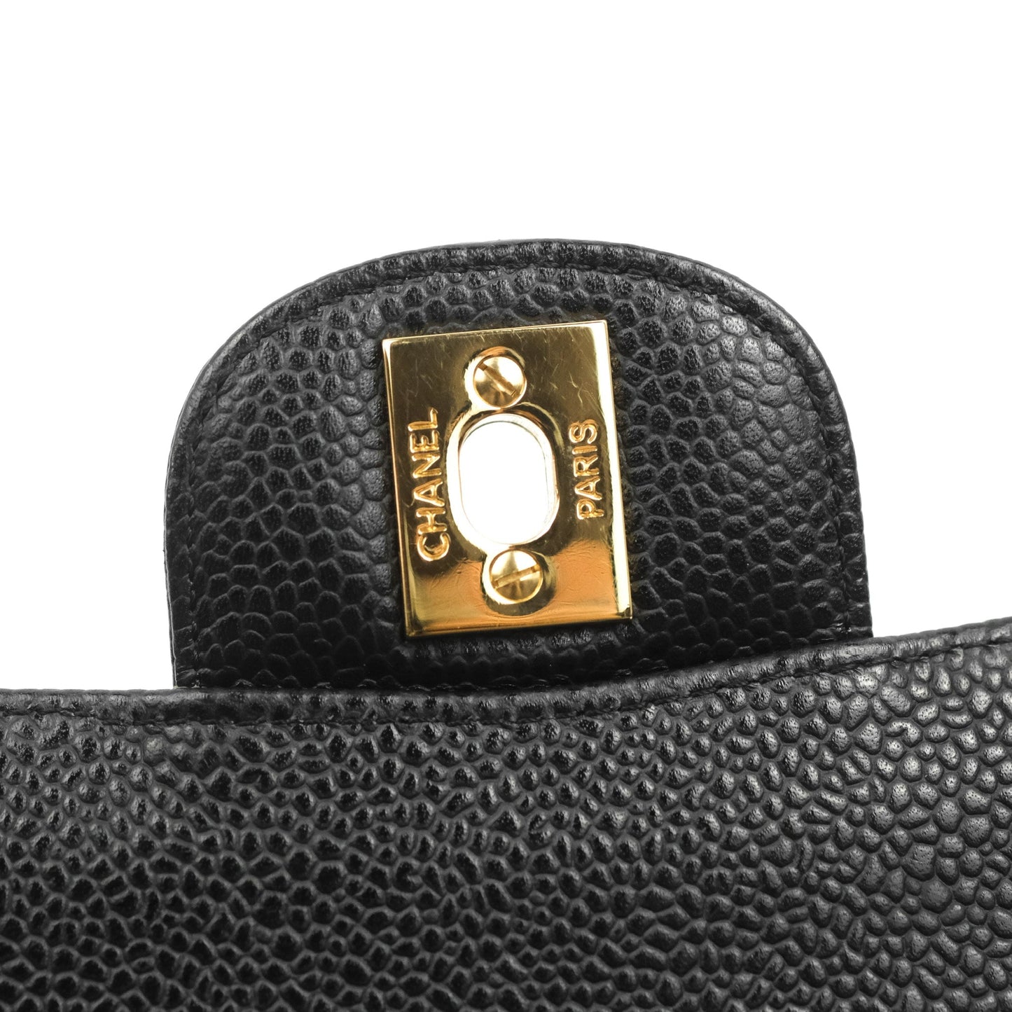 Chanel Small Classic Quilted Flap Black Caviar Gold Hardware