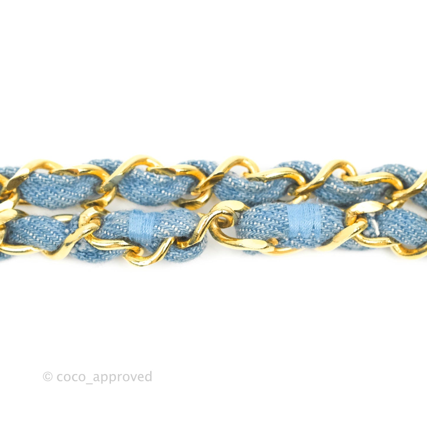 Chanel Vintage Classic Small S/M Flap Denim 24K Gold Hardware