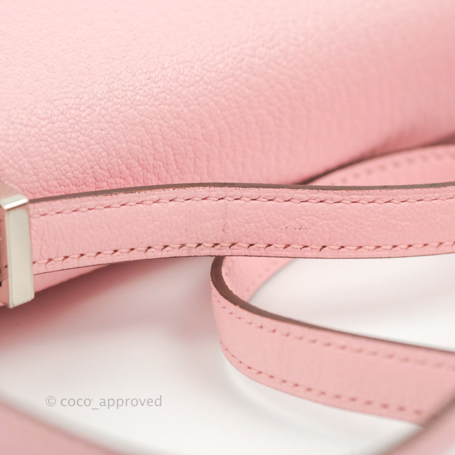 Hermès Constance III Mini 18cm Sakura Chevre Mysore Palladium Hardware