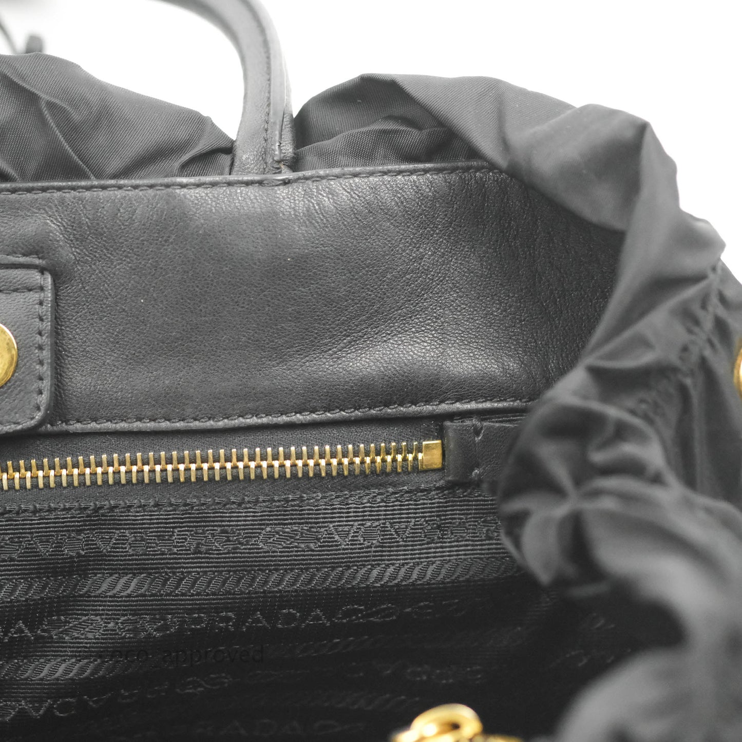 Prada Black Nylon Tassel Tote Bag Gold Hardware