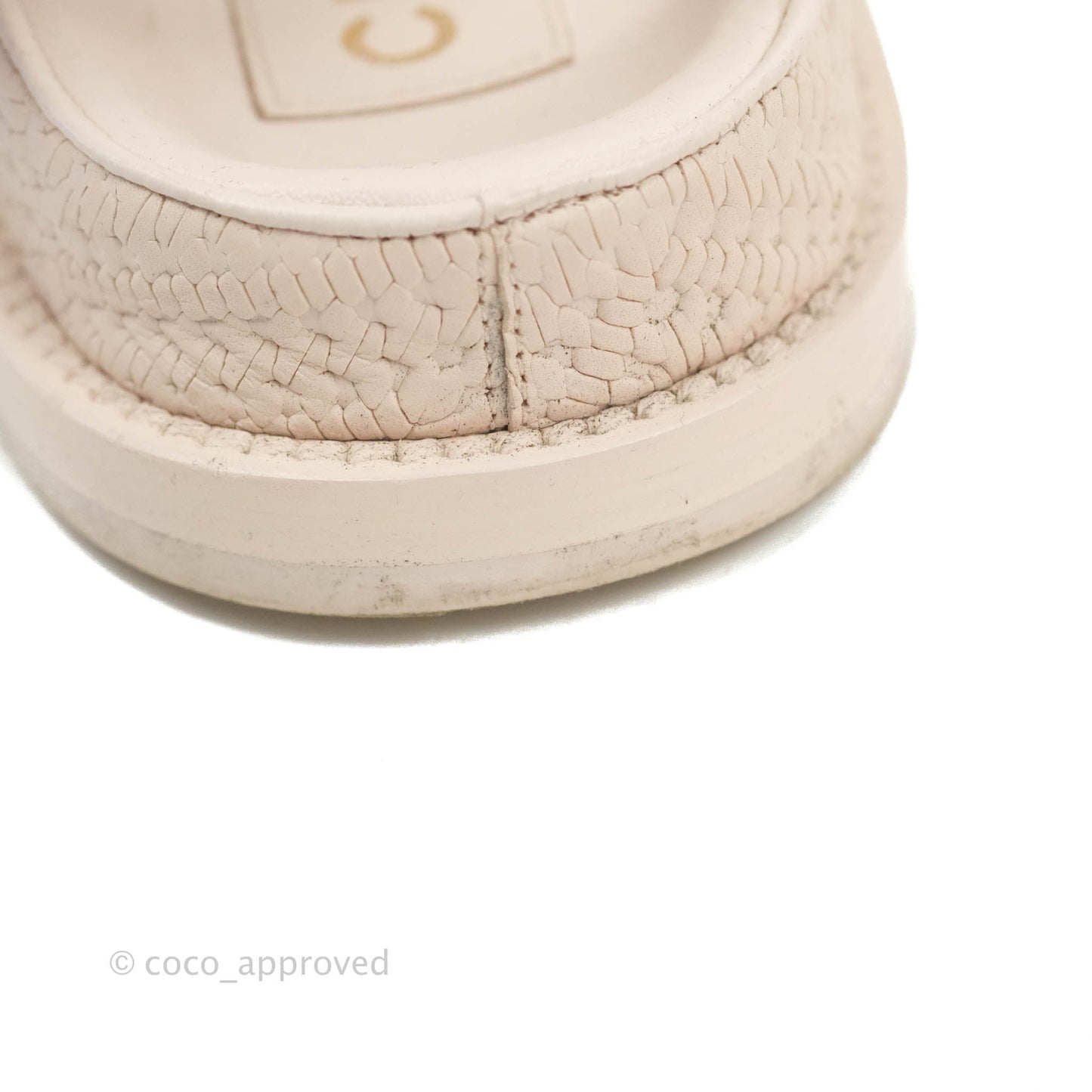 Chanel Dad Sandals Medallion Light Pink Size 37