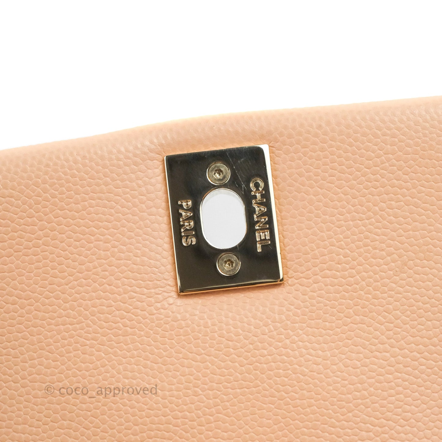 Chanel Mini Coco Handle Quilted Light Pink Caviar Gold Hardware