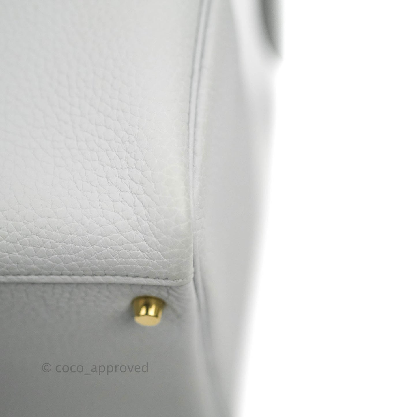 Hermès Mini Lindy 20 Blue Pale Clemence Gold Hardware