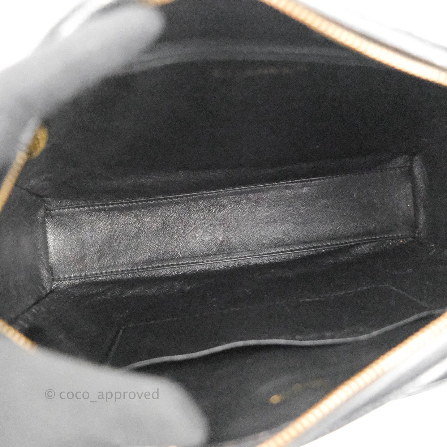 Chanel Vintage Large Camera Bag Black Caviar Gold Hardware