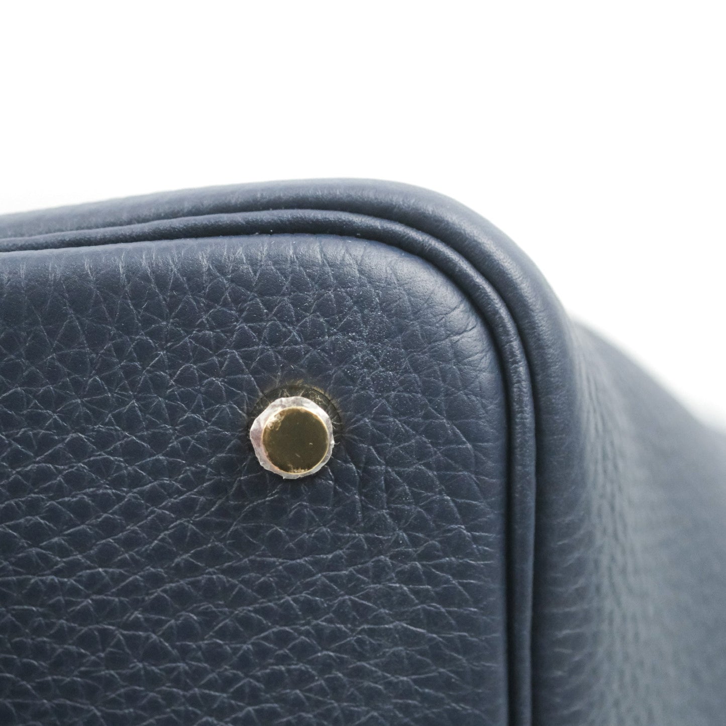 Hermès Picotin 22 Clemence Bleu Nuit Gold Hardware