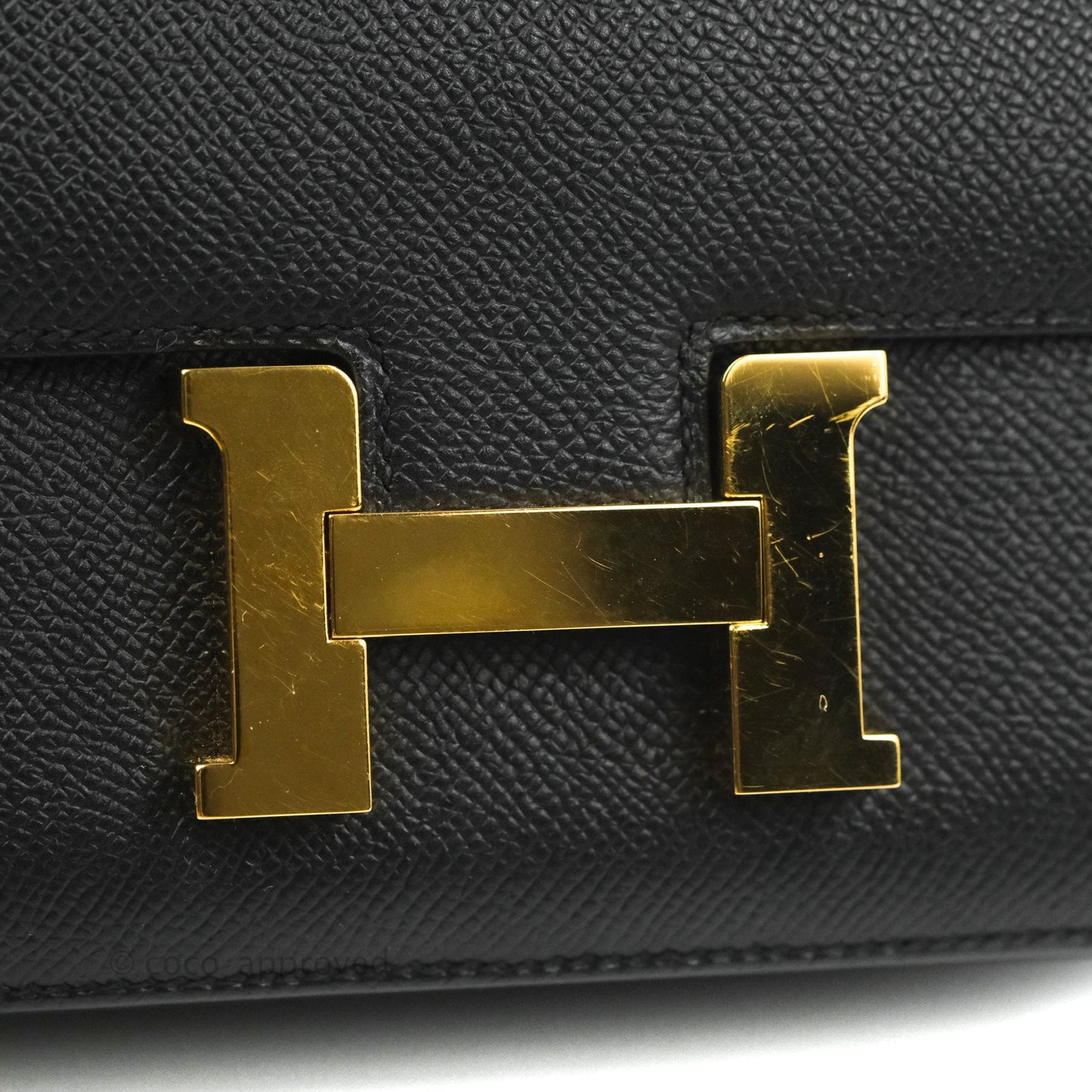 Hermès Constance Mini 18cm Black Epsom Gold Hardware
