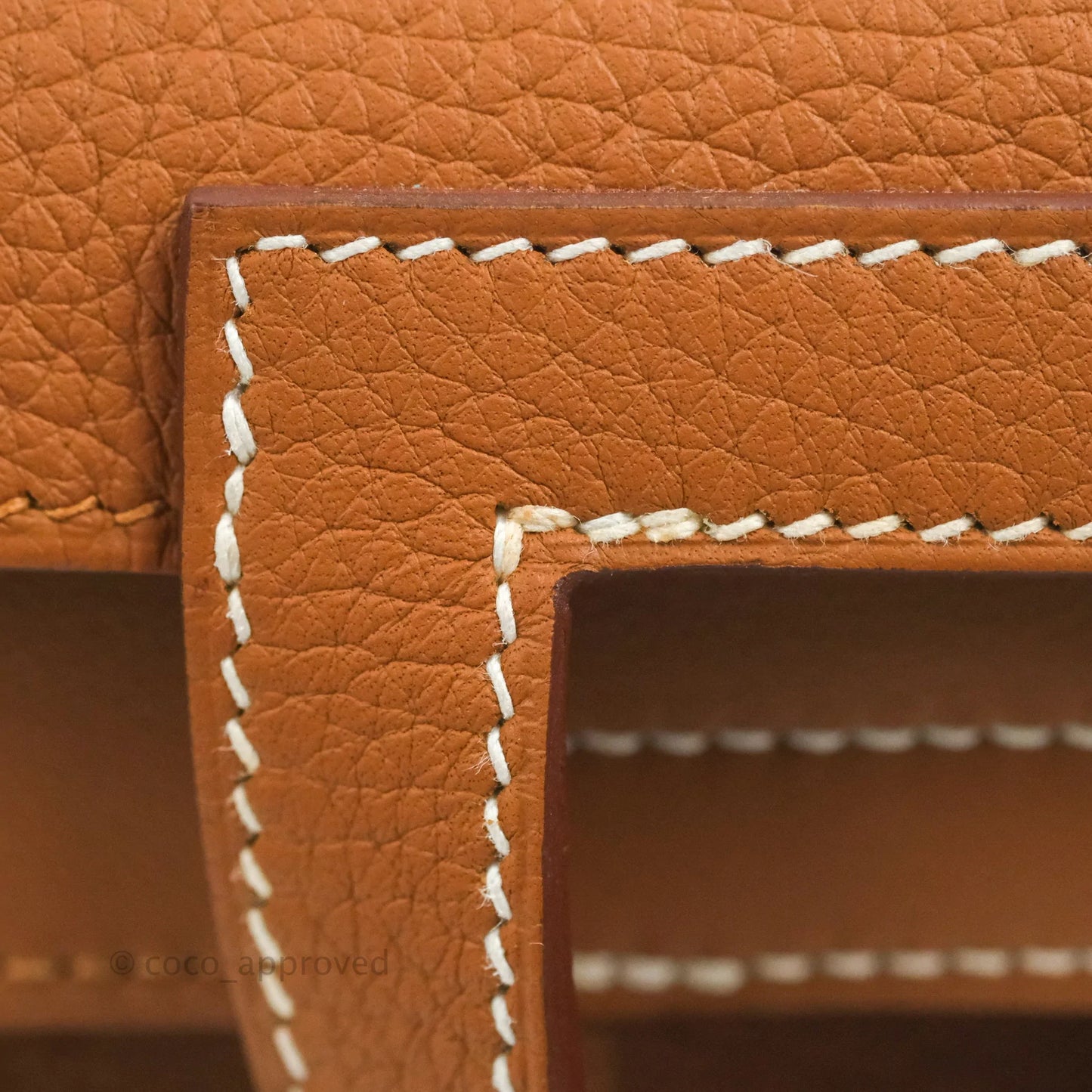 Hermès Halzan 25 Gold Clemence Palladium Hardware
