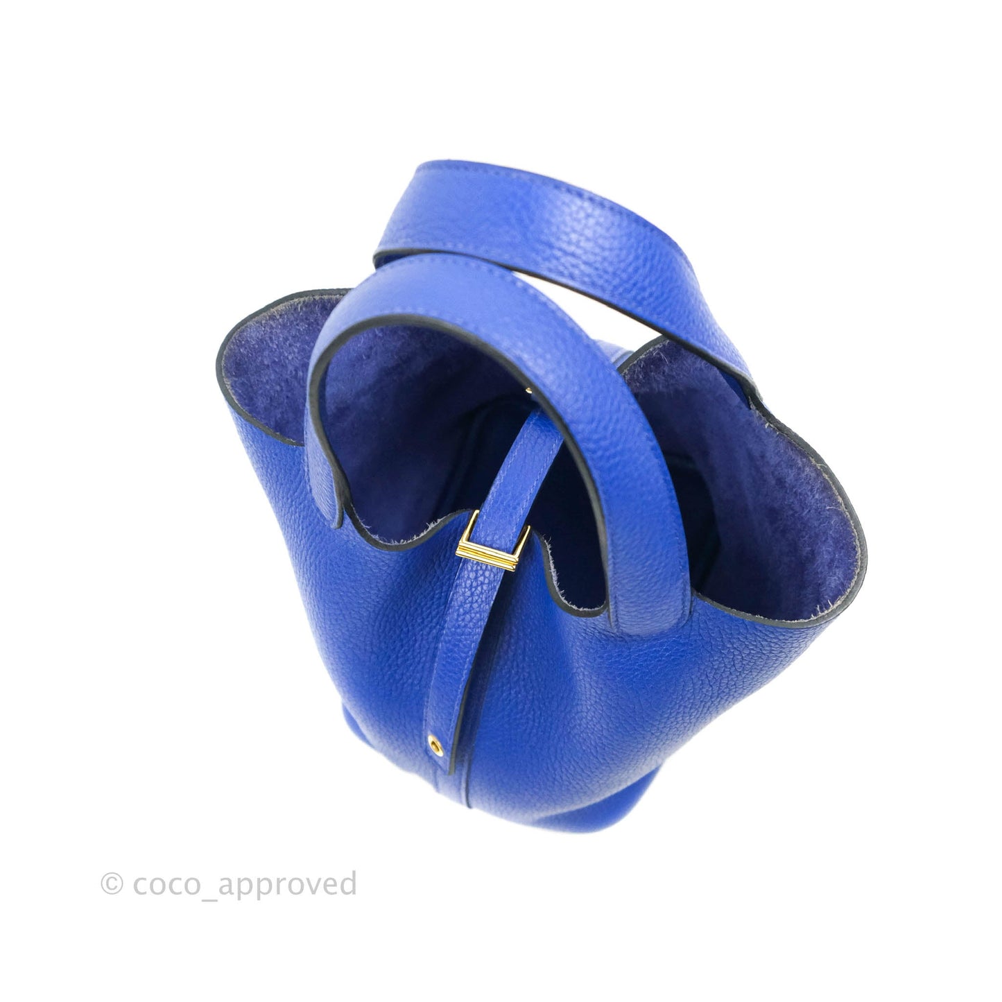 Hermès Picotin Lock 18 PM Bleu Clemence Gold Hardware