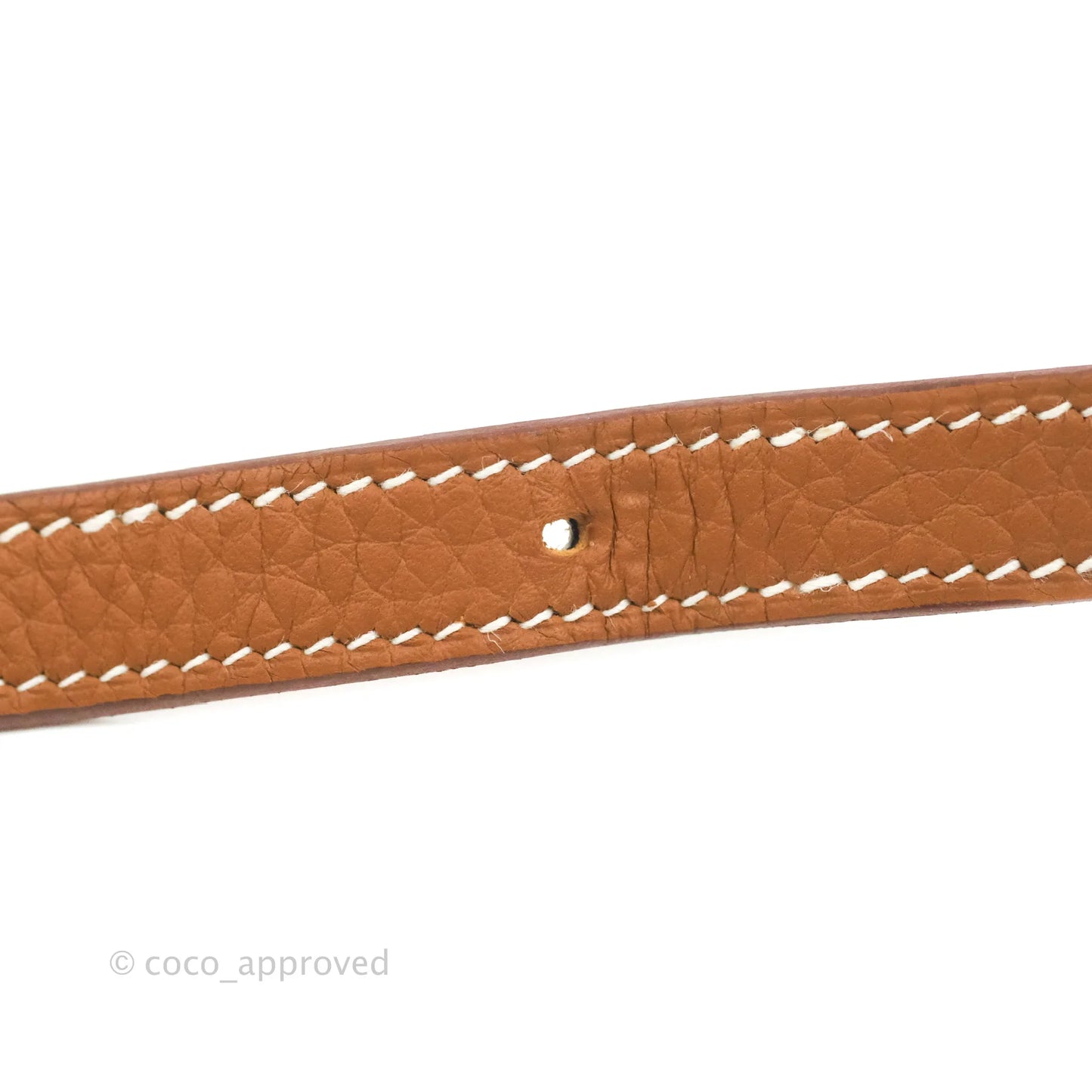 Hermès Halzan 25 Gold Clemence Palladium Hardware