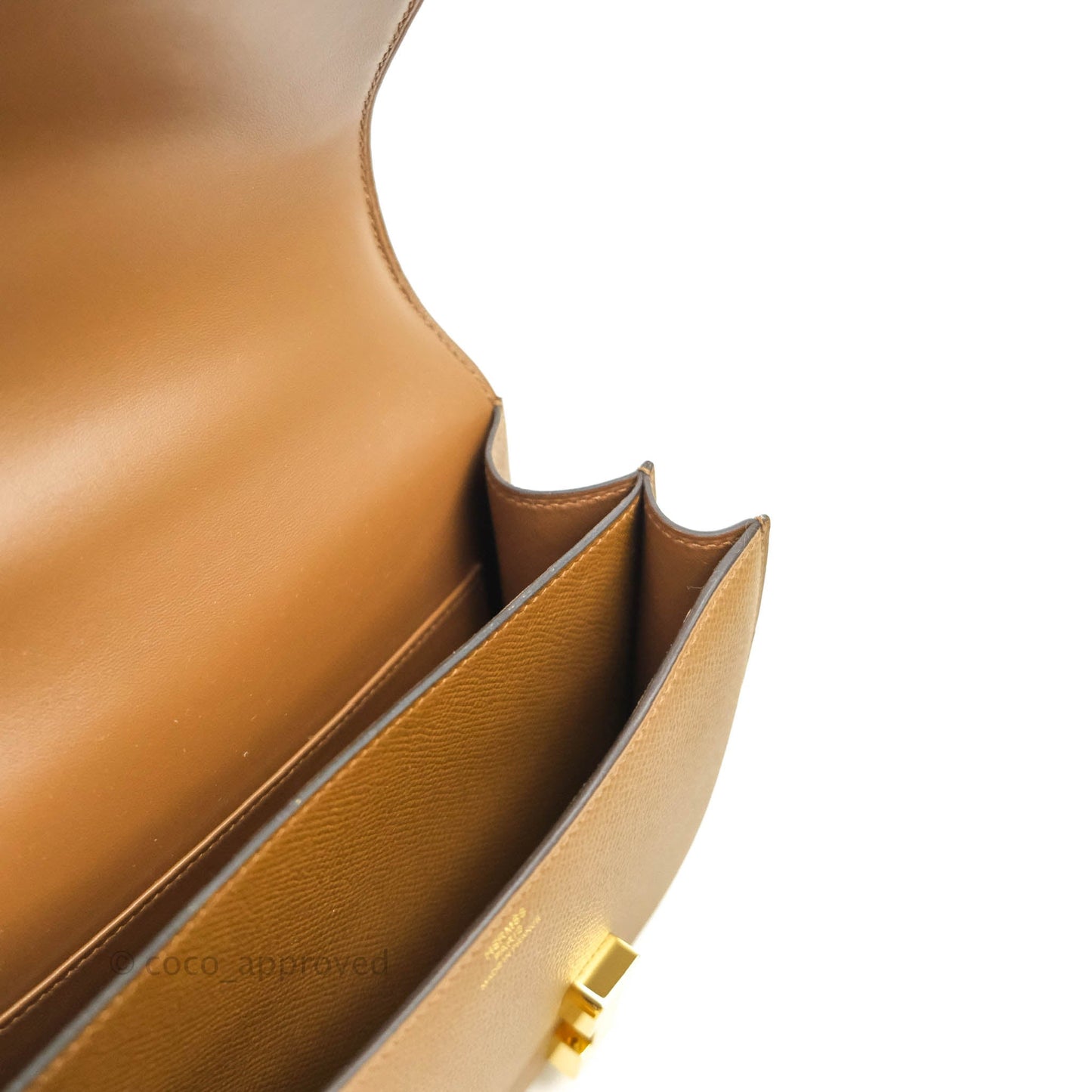 Hermès Constance Mini 18cm Alezan Epsom Gold Hardware