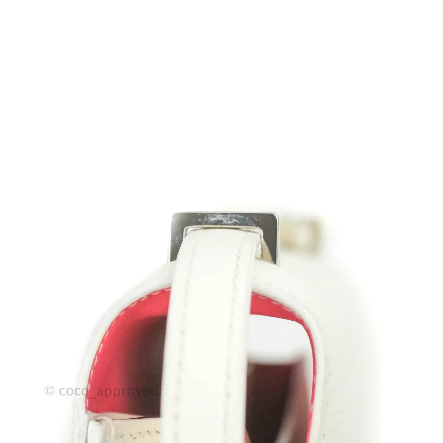 Hermès Constance HSS Mini 18cm White Evercolor Palladium Hardware