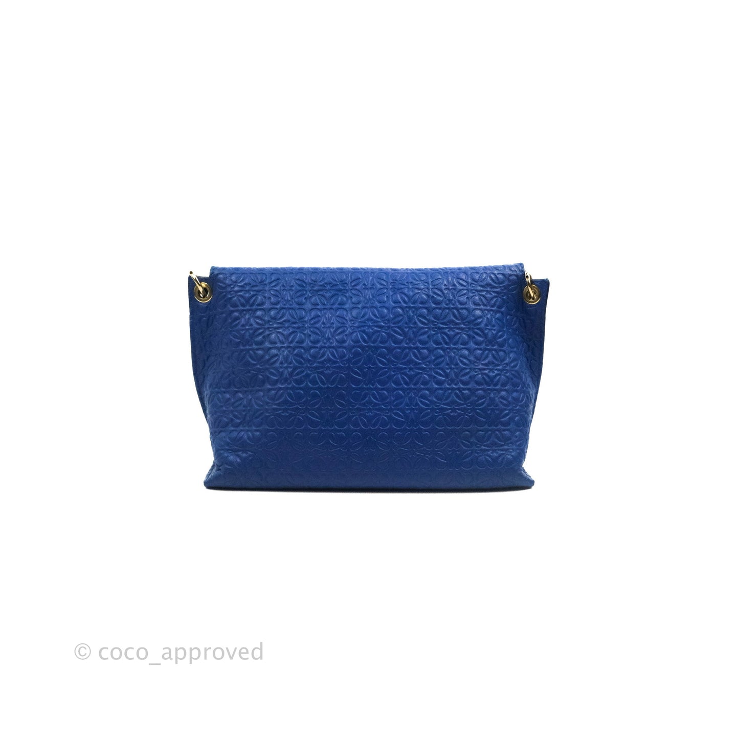 Loewe Avenue Chain Bag Anagram Blue