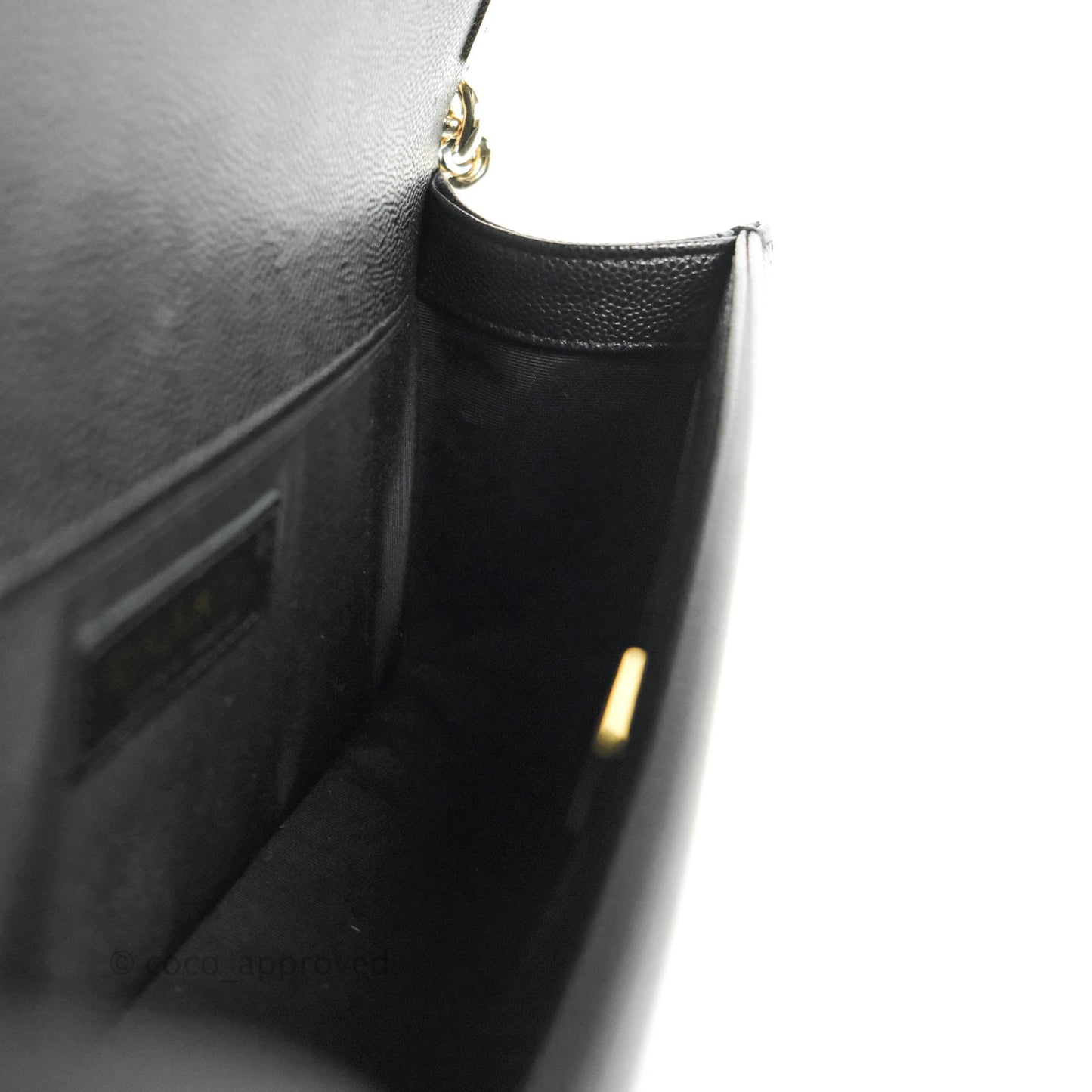 Chanel Boy Chevron Medium Black Caviar Gold Hardware