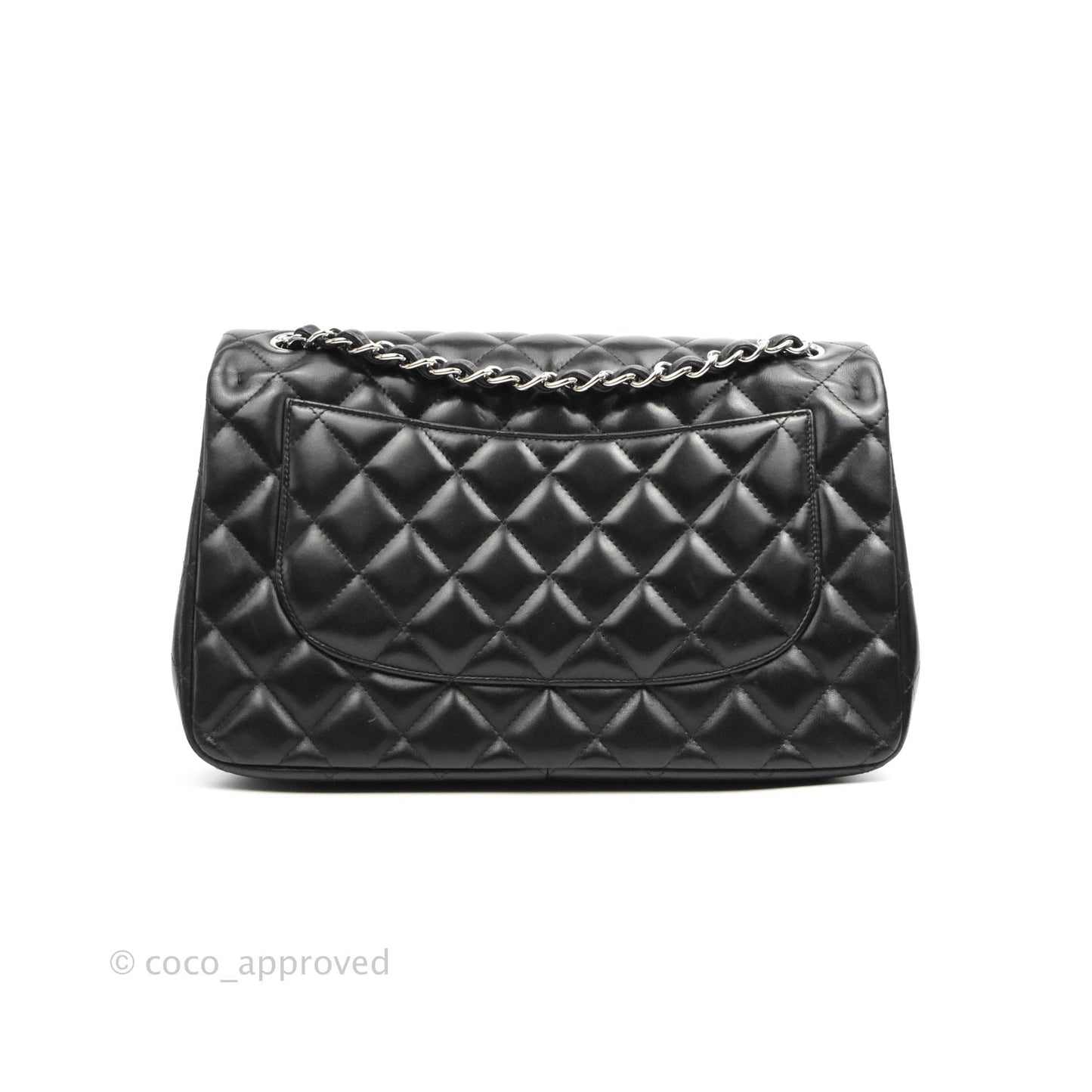 Chanel Jumbo Double Flap Black Lambskin Silver Hardware⁣⁣