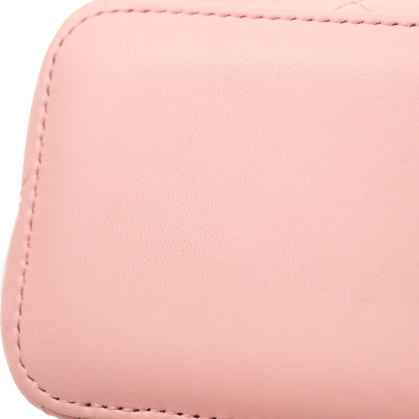 Chanel Resin Elegant Chain Vanity Case Pink Lambskin Gold Hardware