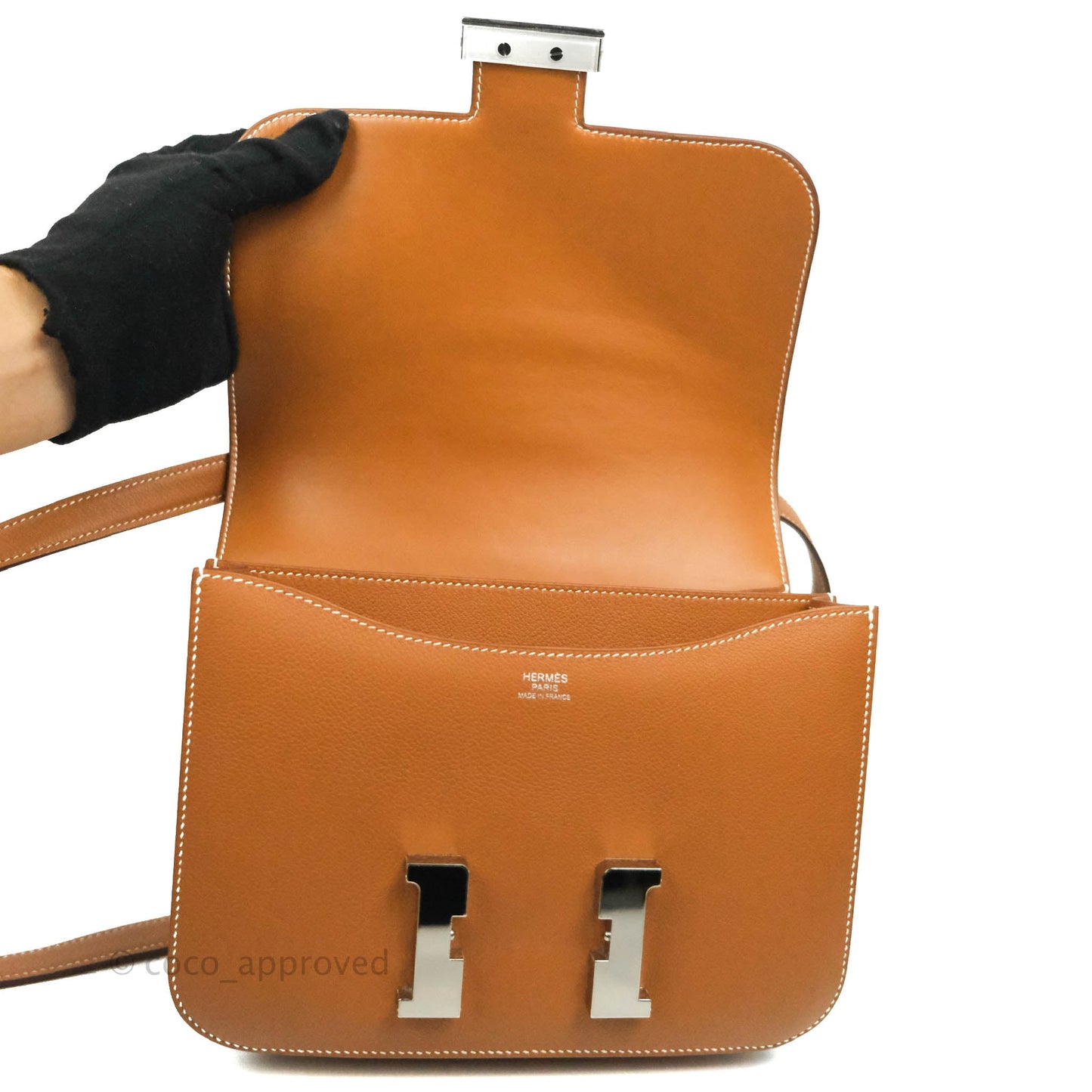 Hermès Constance 24 Gold Evercolor Palladium Hardware