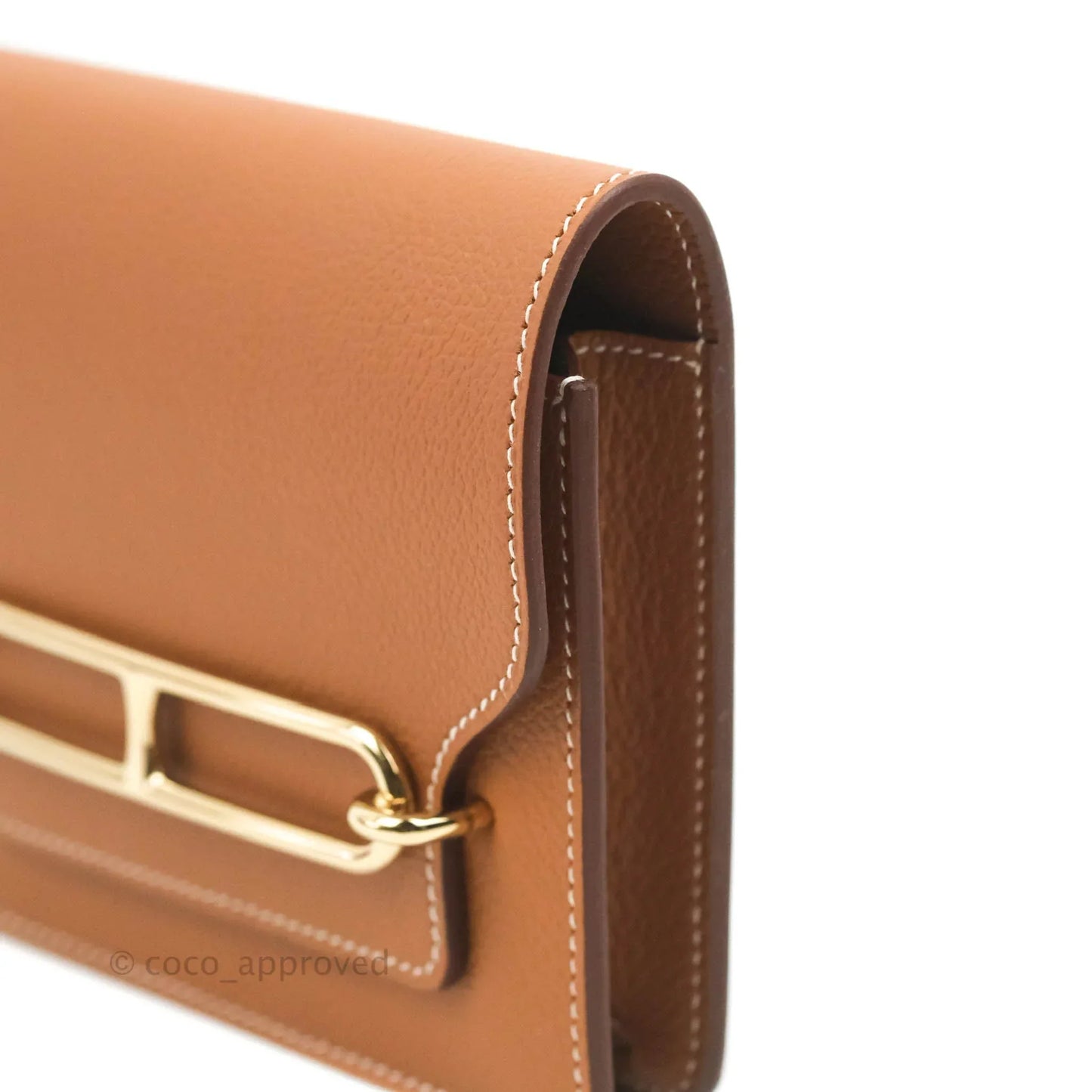 Hermès Roulis Slim Wallet Gold Gold Hardware