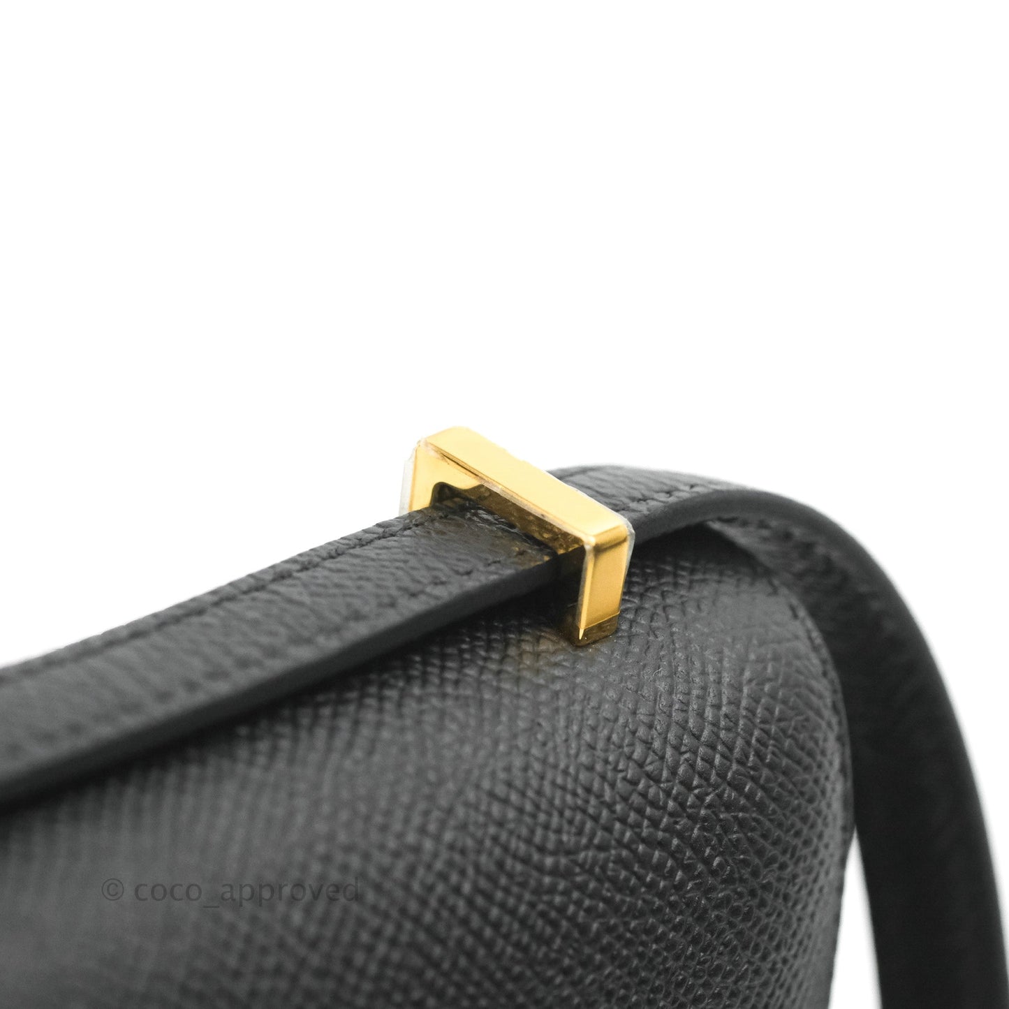 Hermès Constance Mini 18cm Black Epsom Gold Hardware