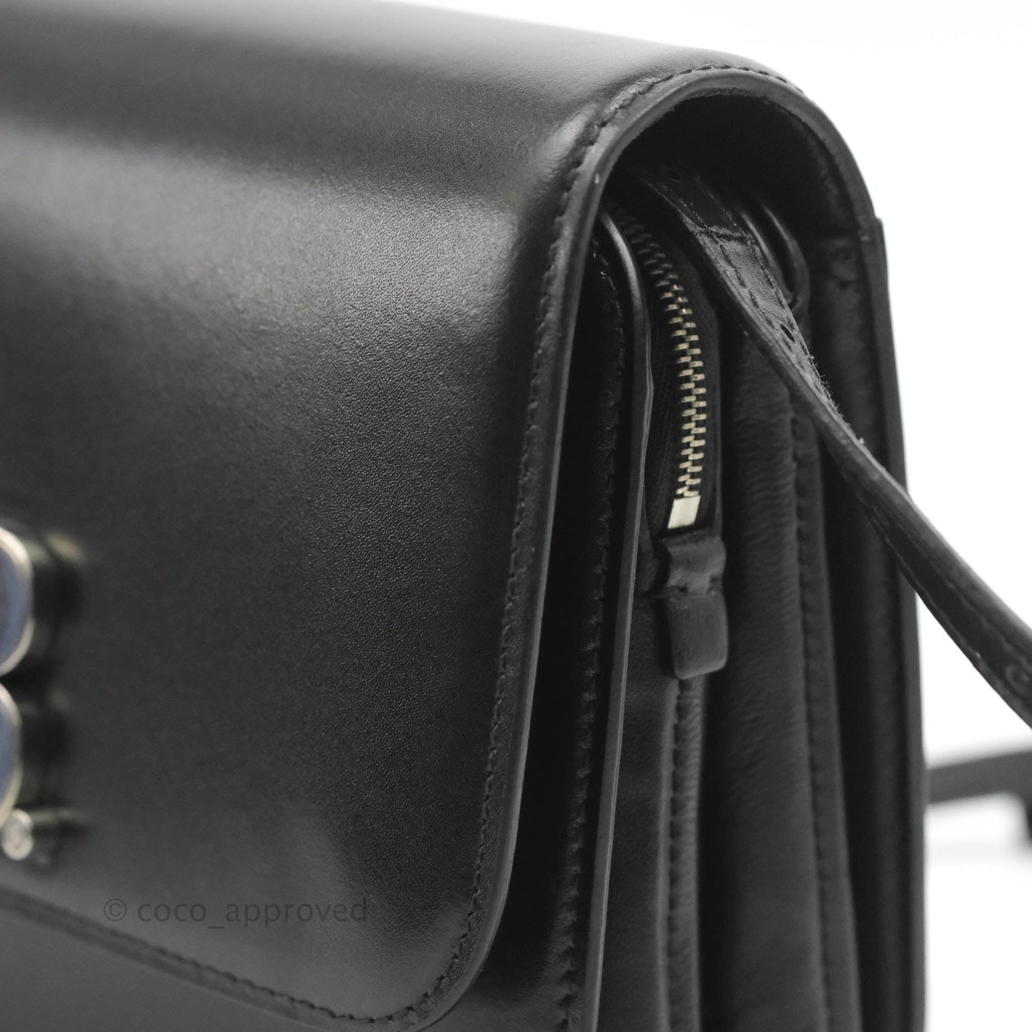 Balenciaga Small B Bag Black Box Calfskin Silver Hardware