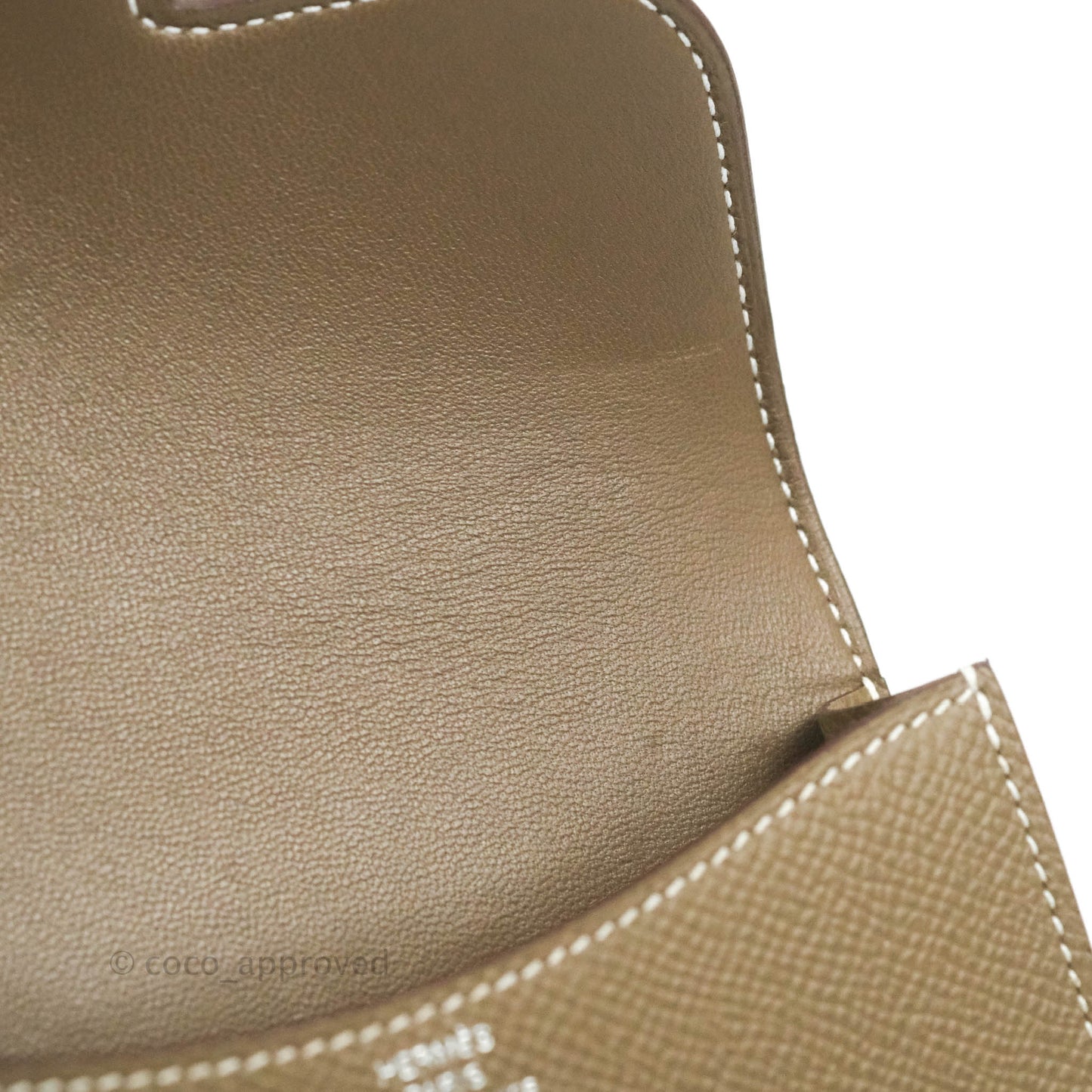 Hermès Constance Slim Wallet Etoupe Epsom Palladium Hardware