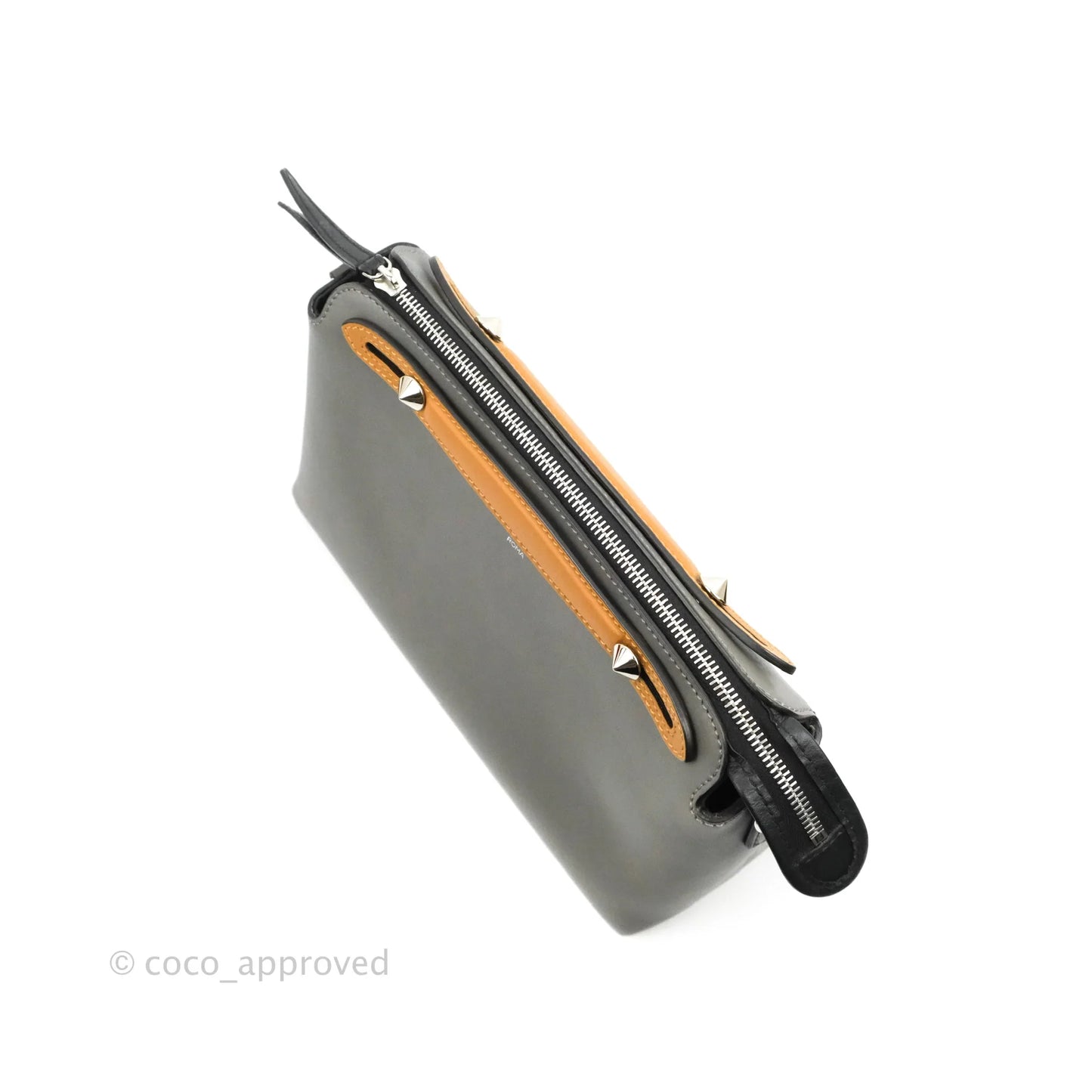 Fendi Medium By The Way Multicolour grey/Tan Grained Leather
