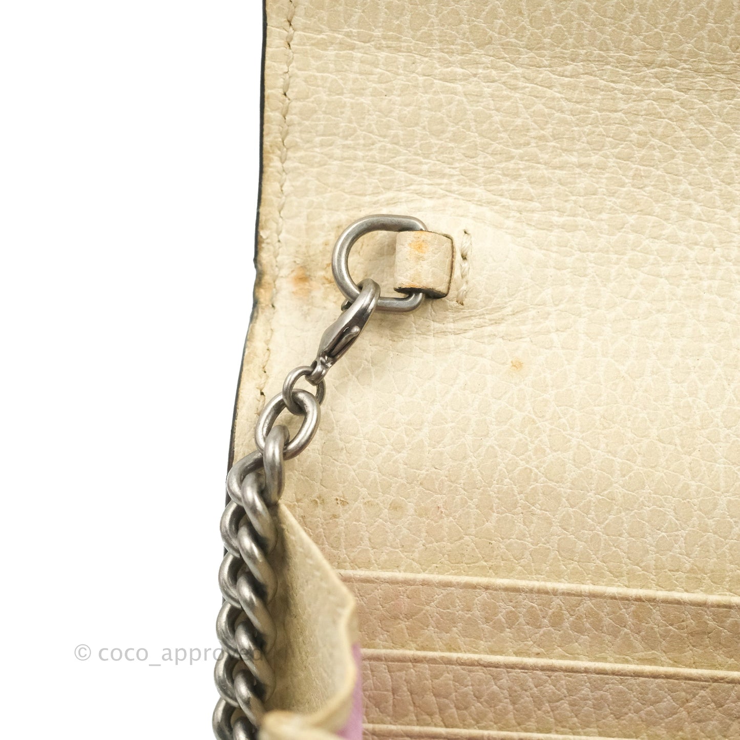 Gucci Dionysus Mini Leather Chain Bag Ivory