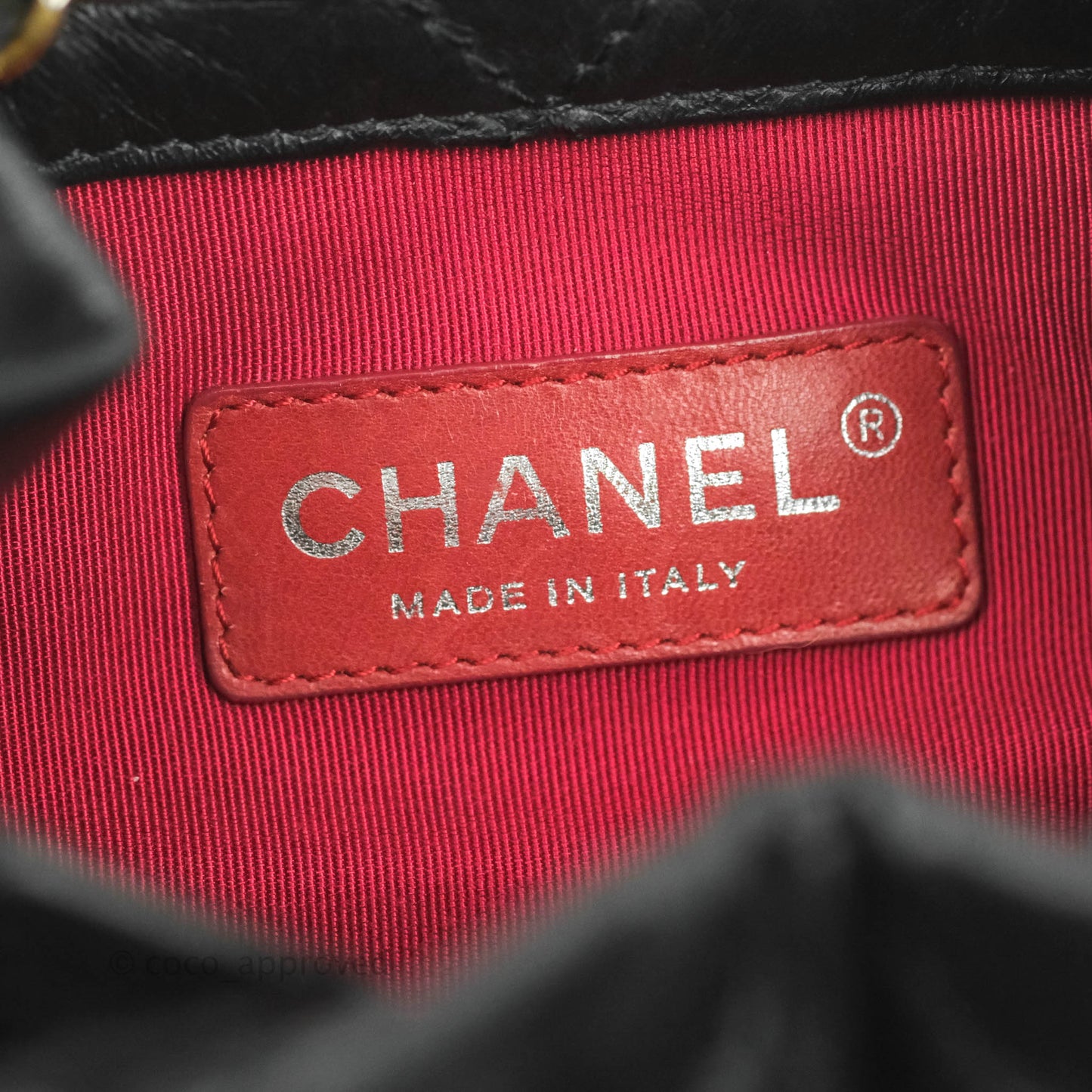 Chanel Small Gabrielle Backpack Black Aged Calfskin
