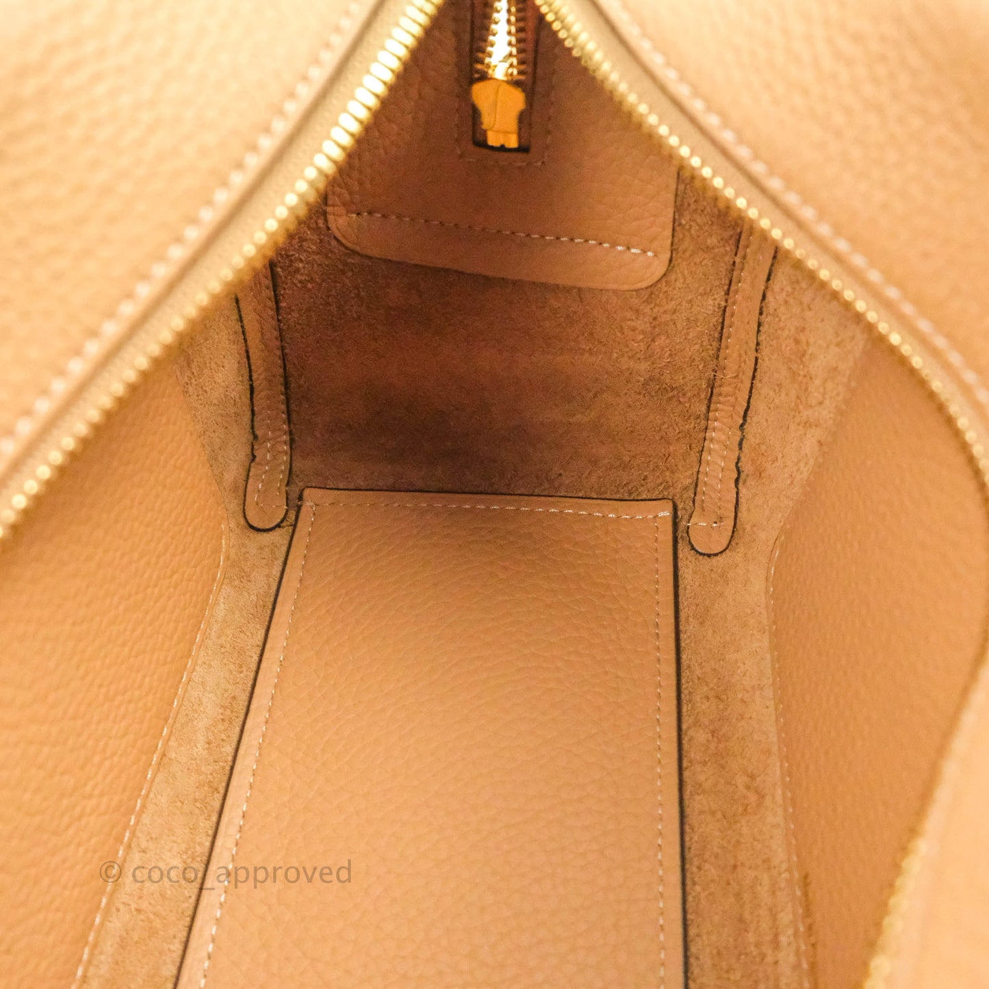 Delvaux Cool Box MM in Taurillon Soft Grained Calfskin Vegetal Ivory Gold Hardware