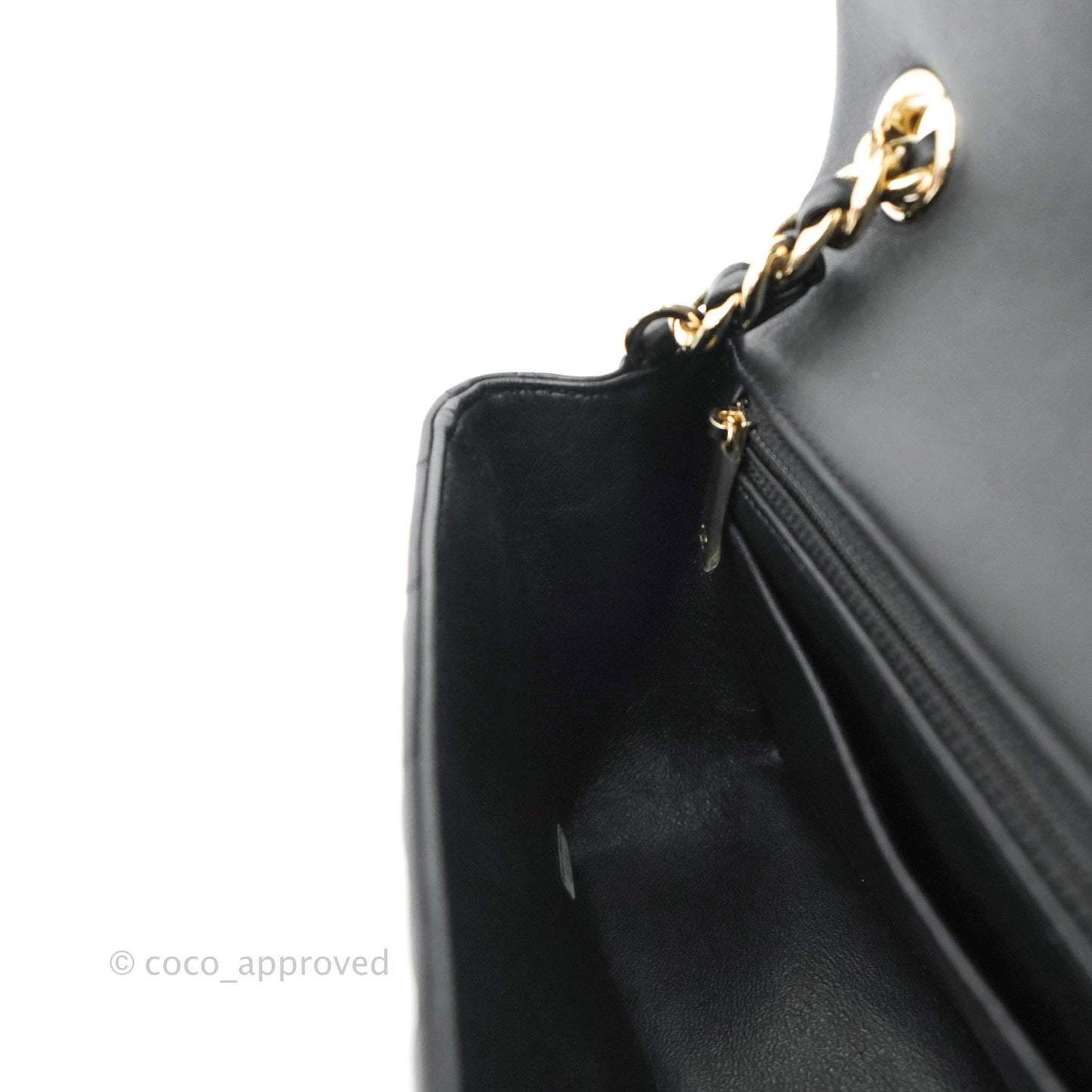Chanel Quilted Mini Rectangular Lambskin Black Flap With Charms Gold Hardware 21C