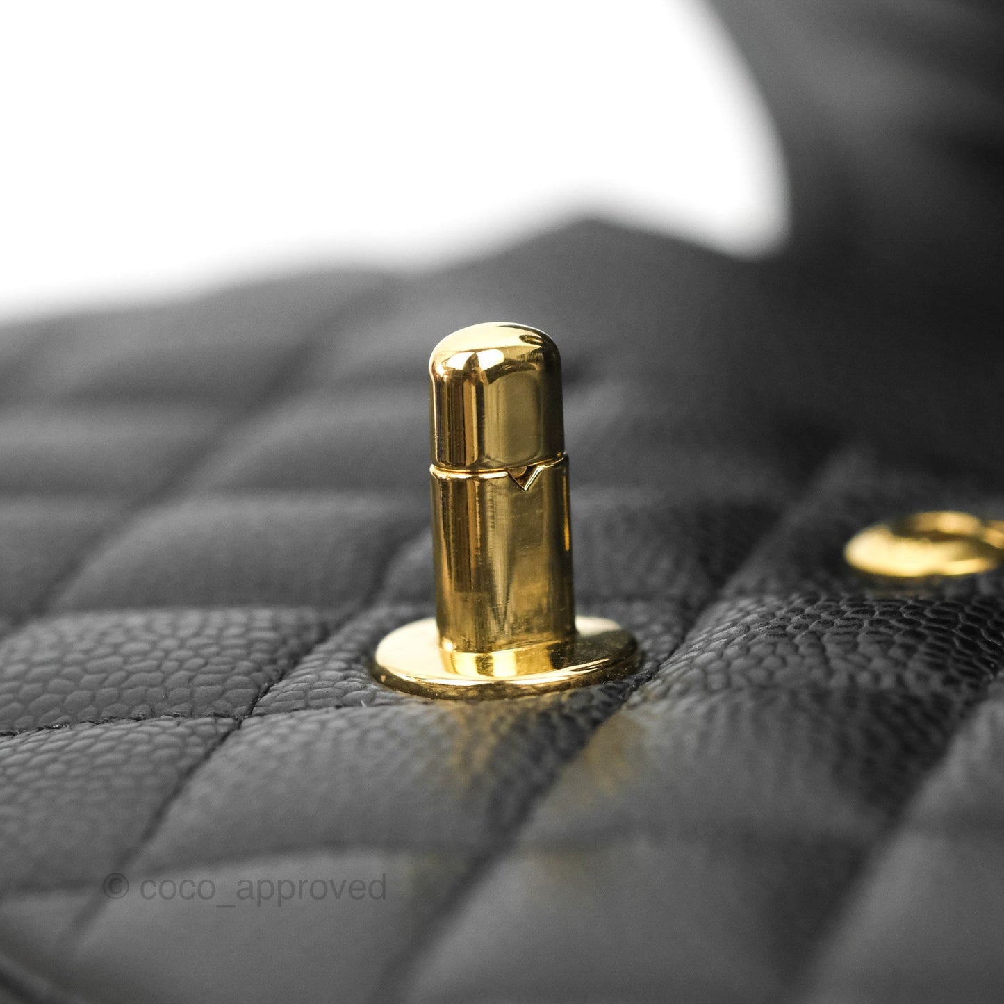 Chanel Small Classic Quilted Flap Black Caviar Gold Hardware