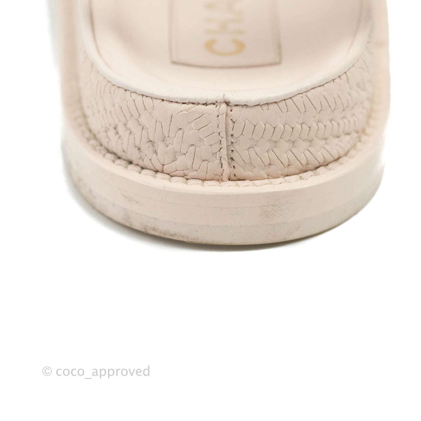 Chanel Dad Sandals Medallion Light Pink Size 37