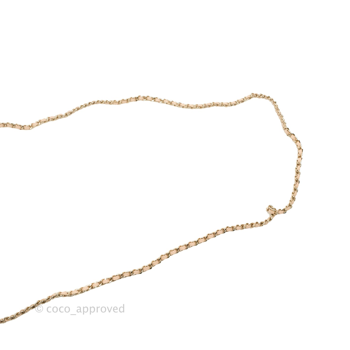 Chanel Quilted Classic Wallet on Chain WOC Light Beige Caviar Gold Hardware