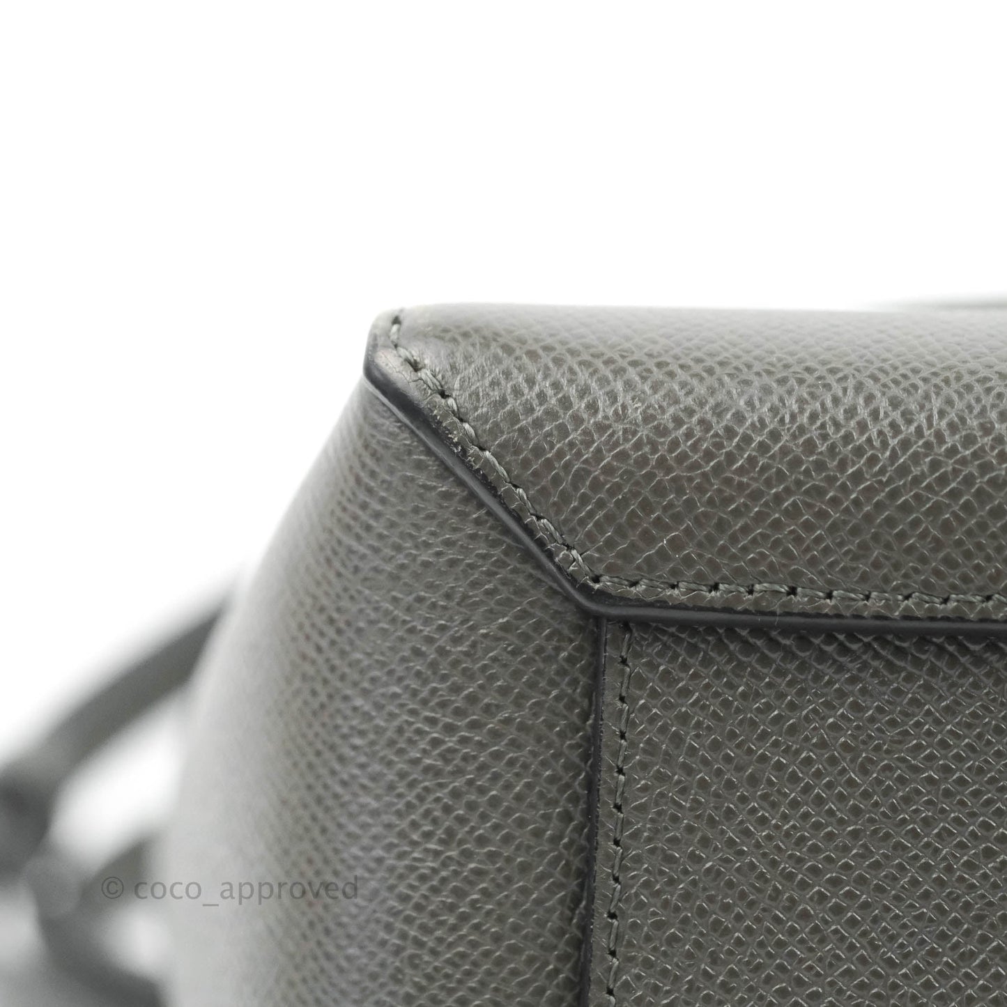Celine Nano Belt Bag Grey Grained Calfskin Gold Hardware