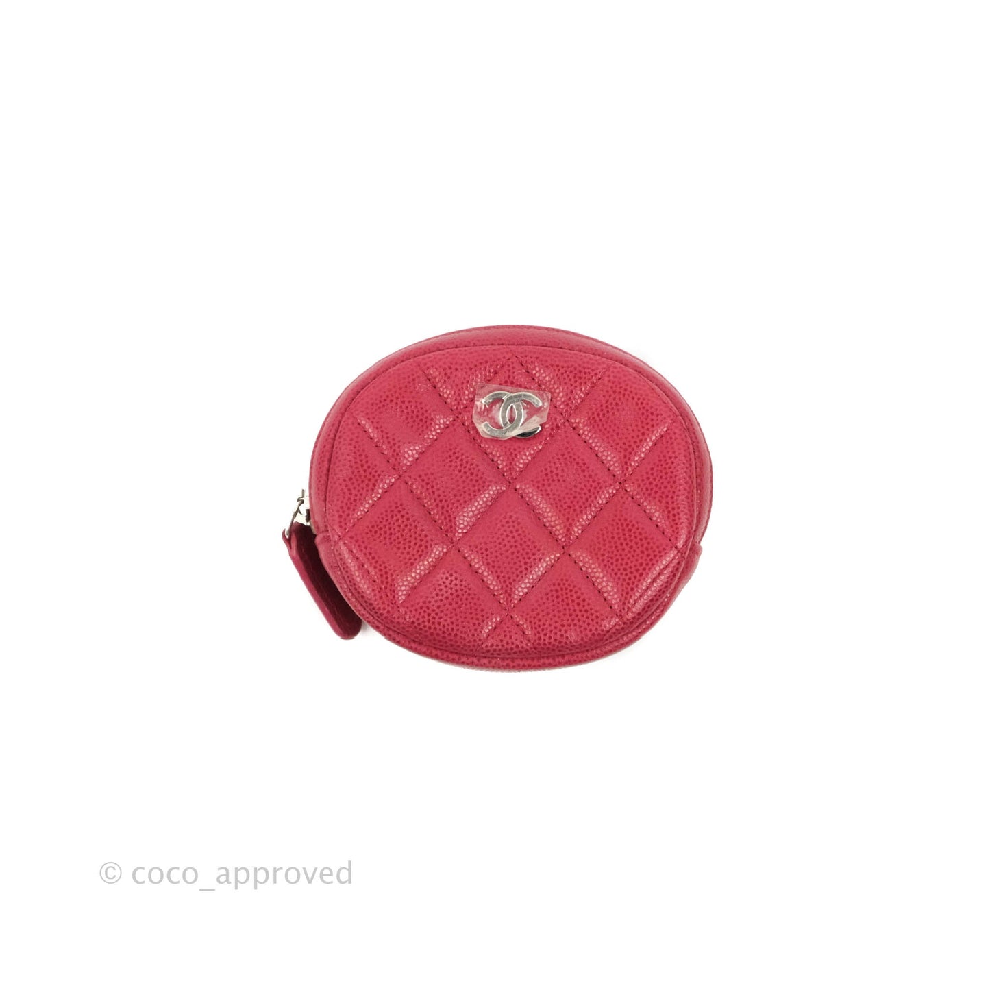 Chanel Red Round Coin Purse
