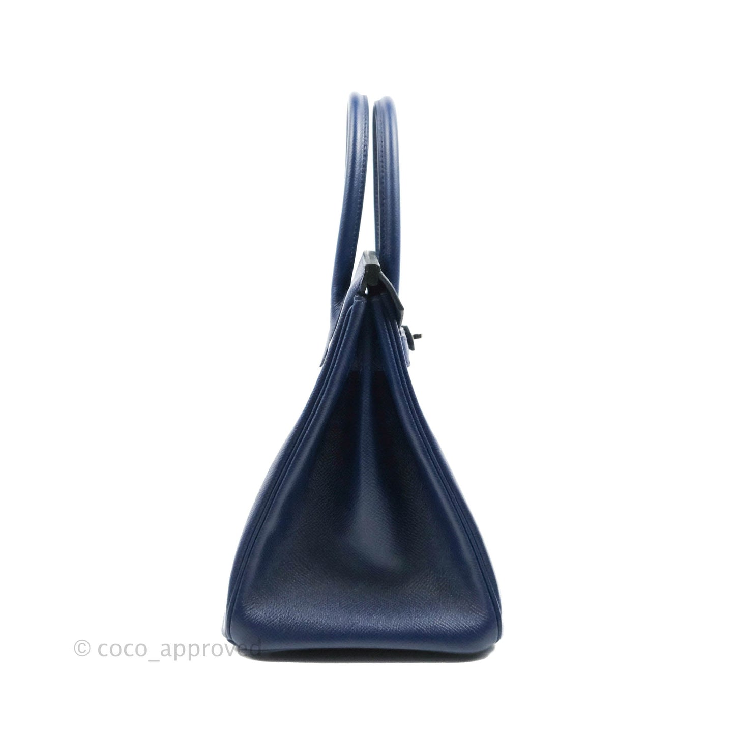 Hermès Birkin 30 Blue Sapphire Epsom Palladium Hardware