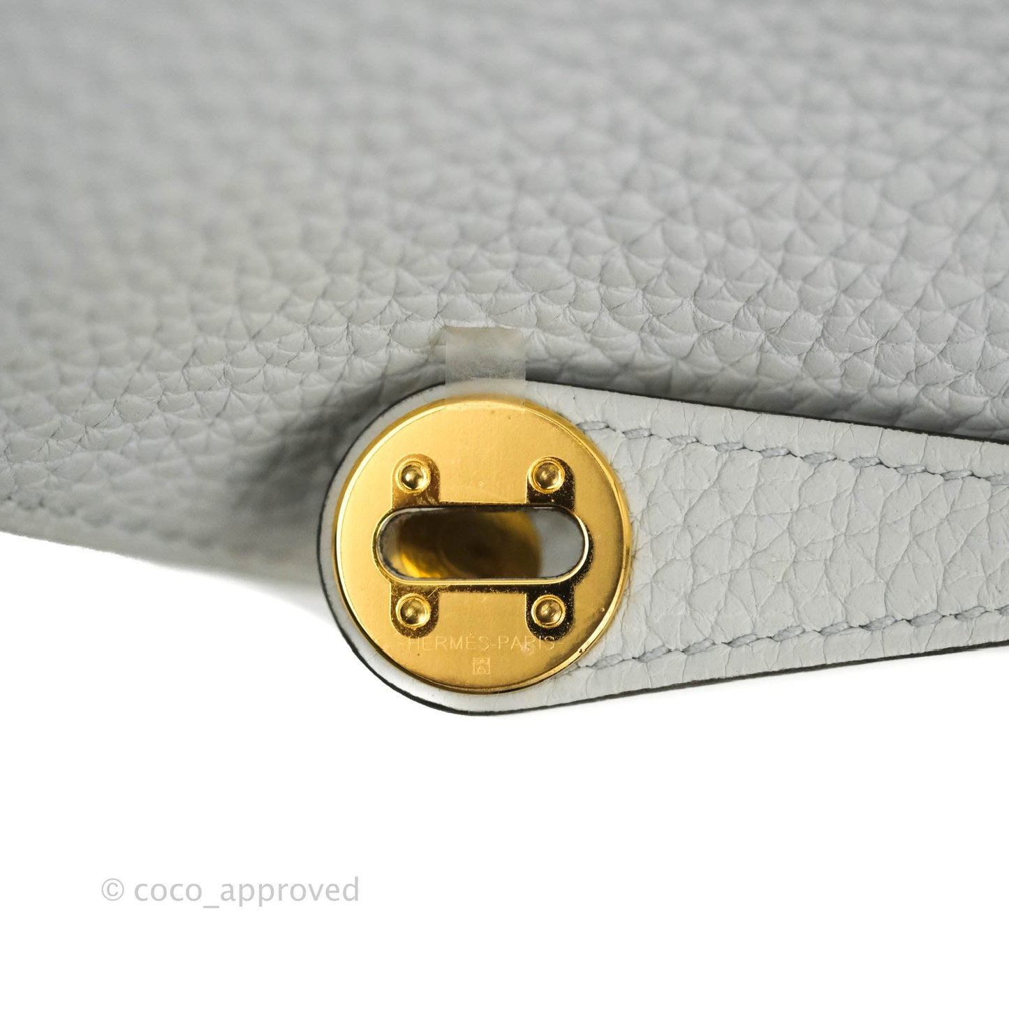 Hermès Mini Lindy 20 Blue Pale Clemence Gold Hardware